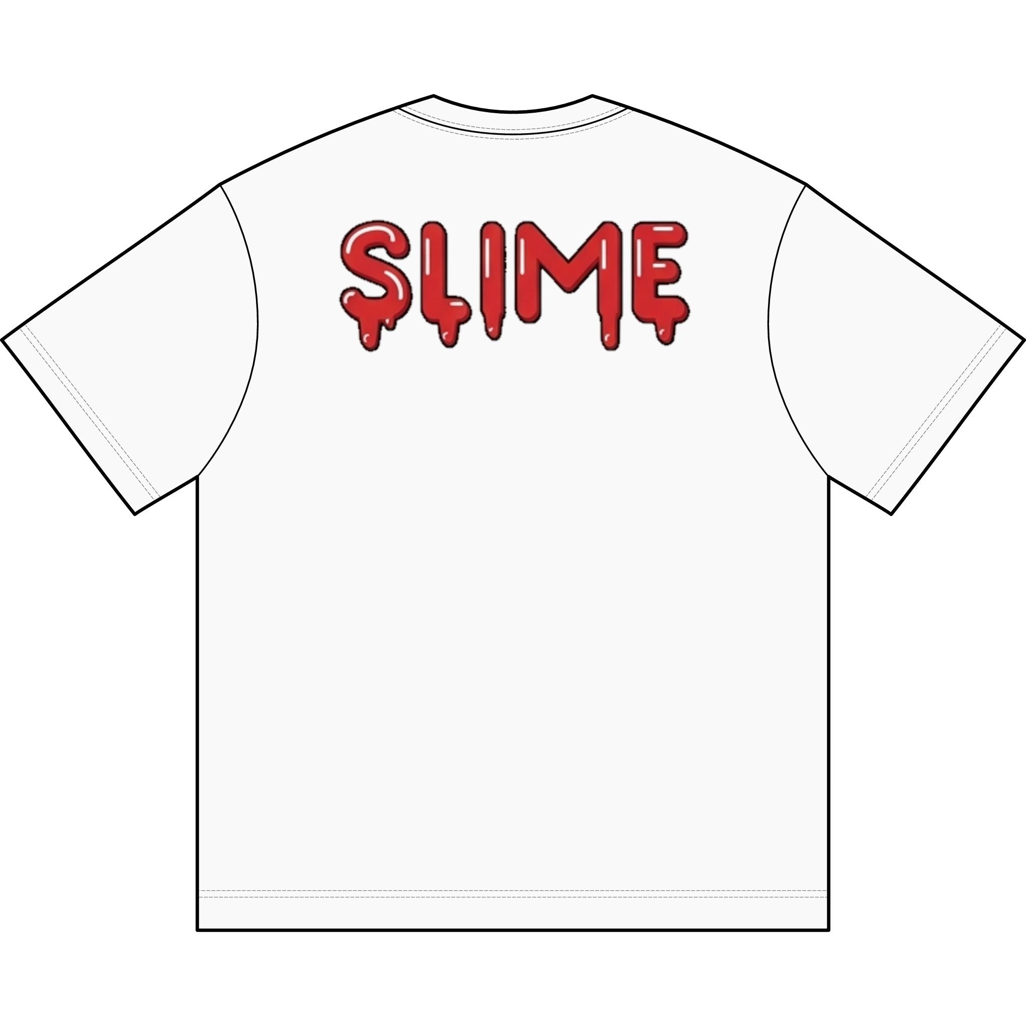 The Slime Shop Men's Box Tee — White / Red Slime In 5