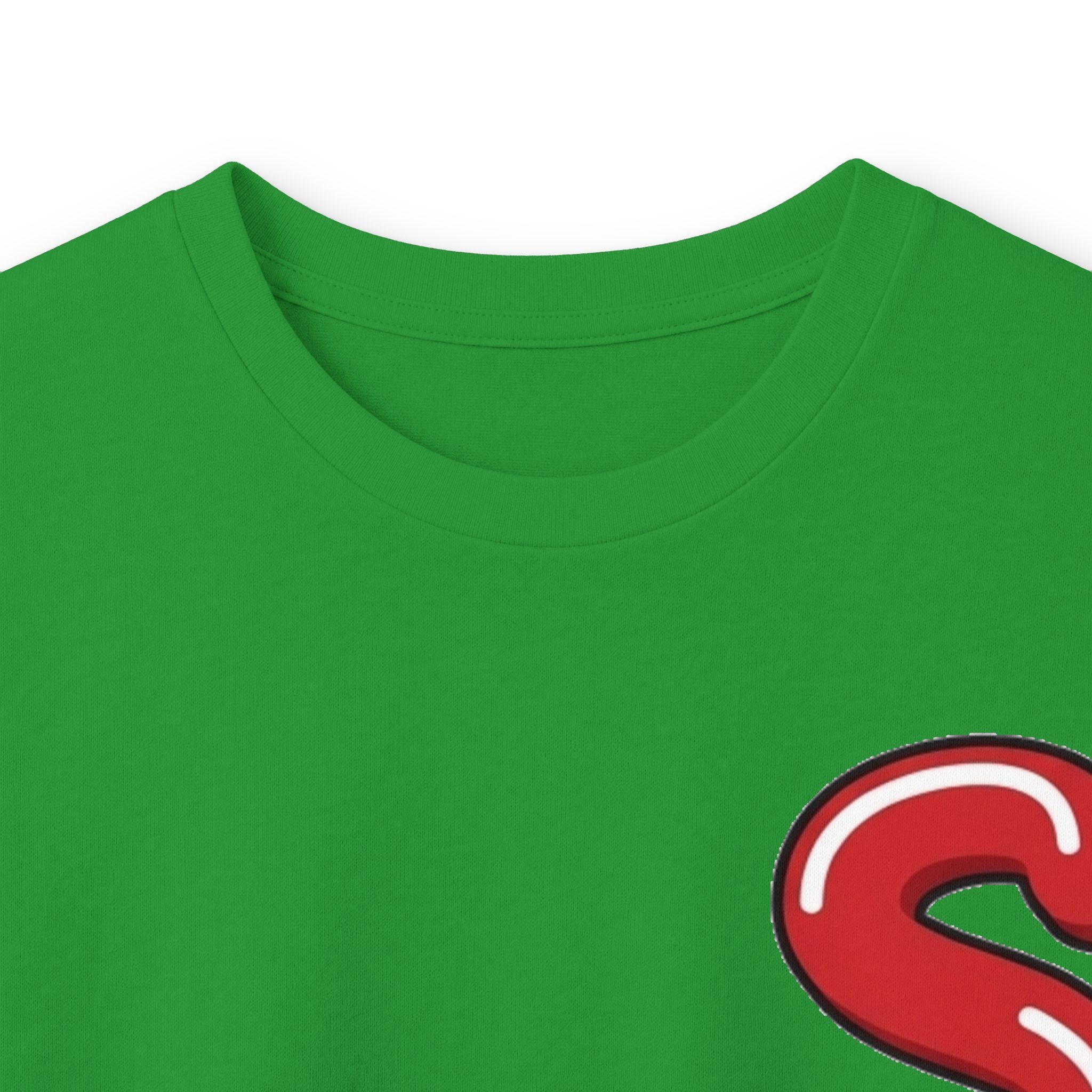The Slime Shop Ultra Cotton Long-Sleeve Tee — Royal Blue / Red Slime Sircle