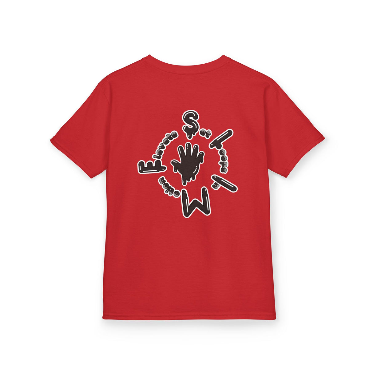 Kids Black/Slime Heavy Cotton™ Tee