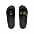 The Slime Shop slides in black with an olive dripping slime dollar-sign logo
