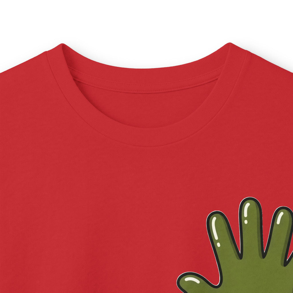 The Slime Shop Ultra Cotton Long-Sleeve — White / Olive Slime In 5