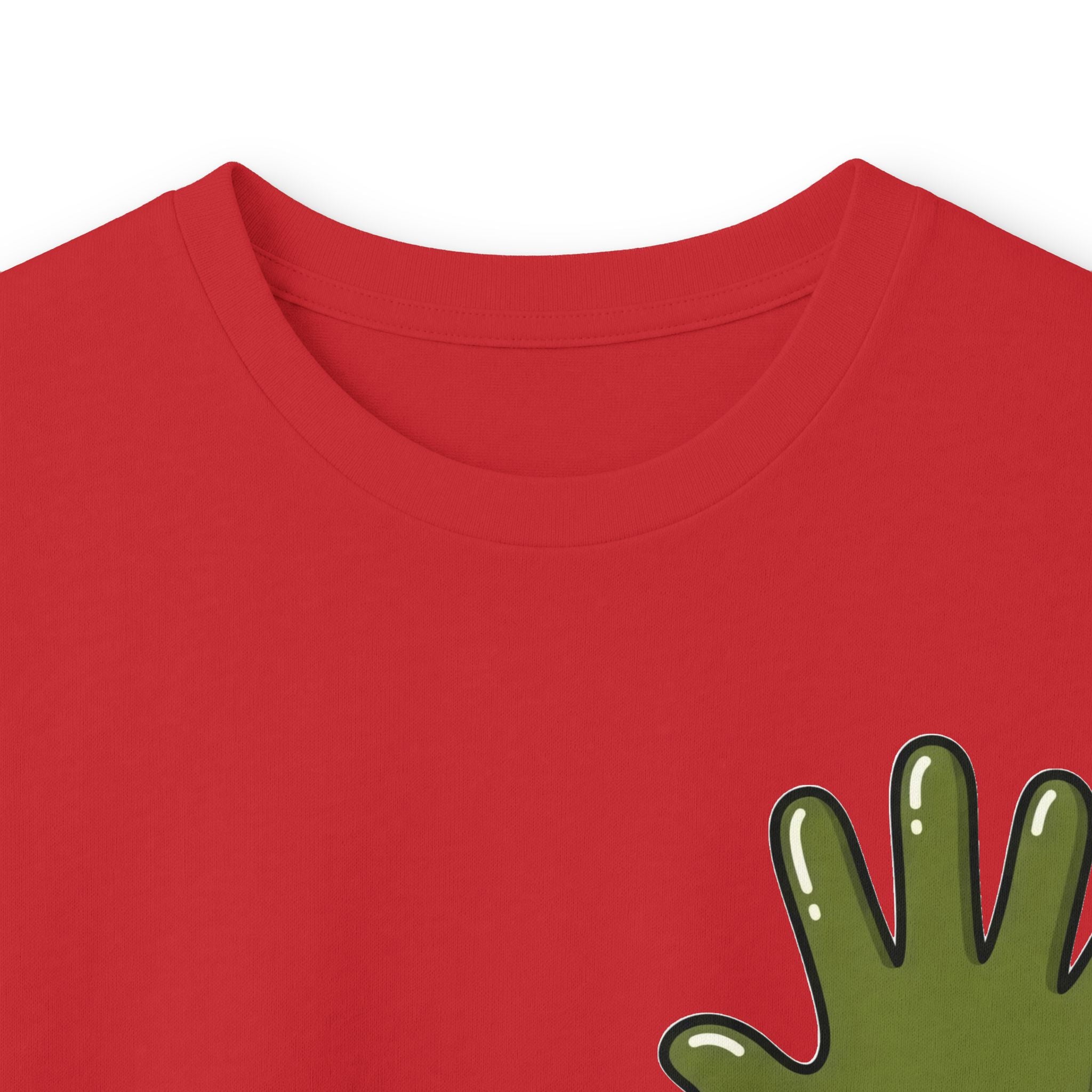 The Slime Shop Ultra Cotton Long-Sleeve — White / Olive Slime In 5