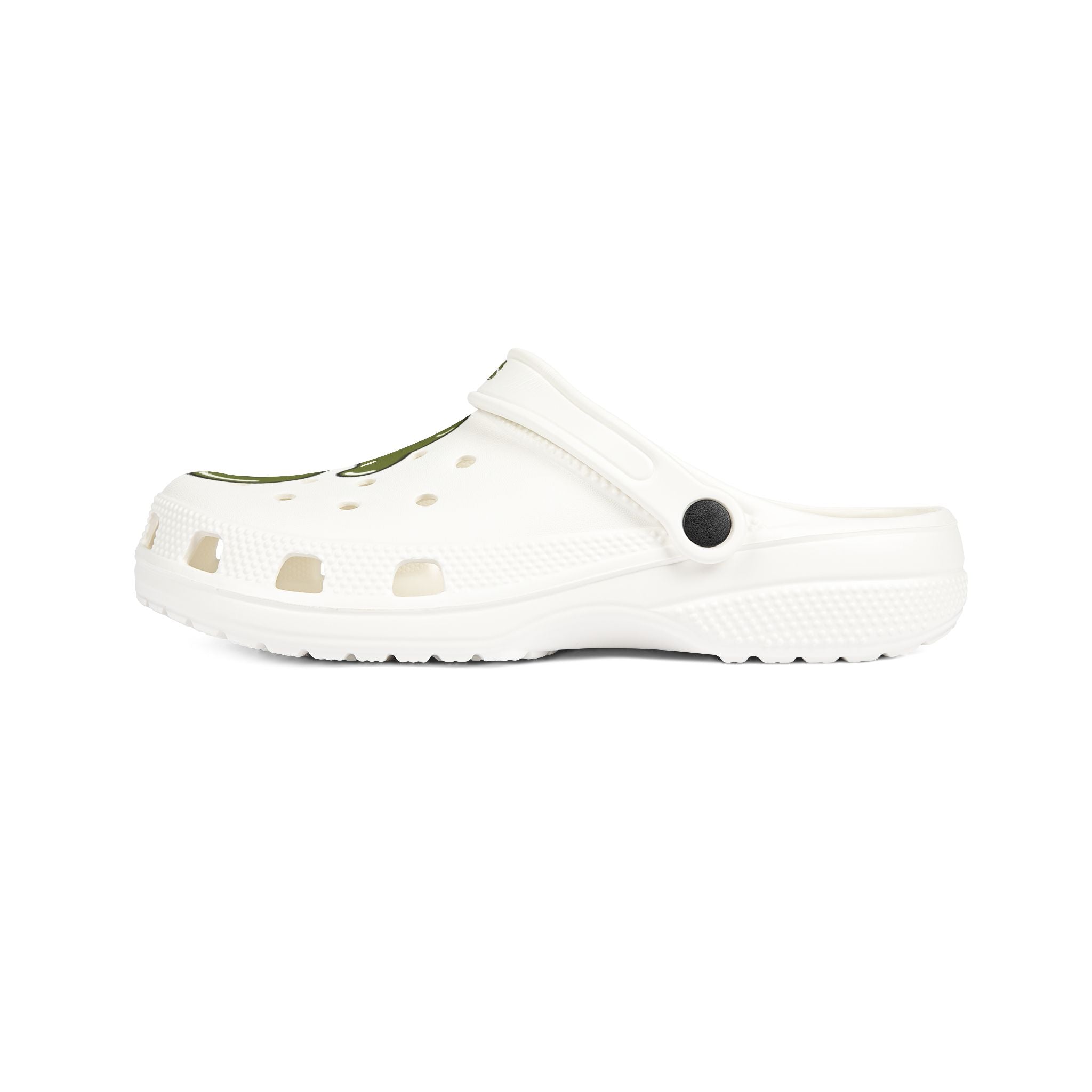 The Slime Shop Foam Clogs — Olive / Slime Drip