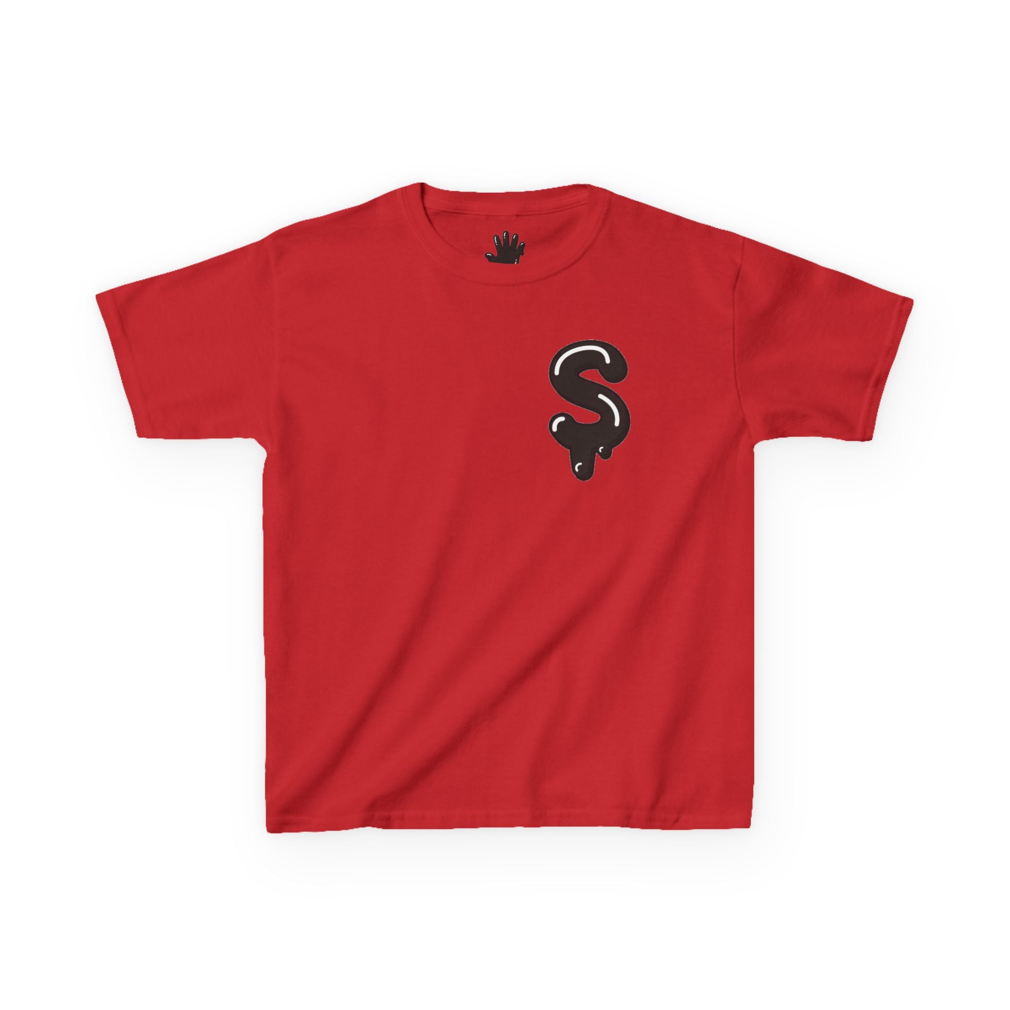 The Slime Shop Kids Tee — Grey / Black Slime Sircle
