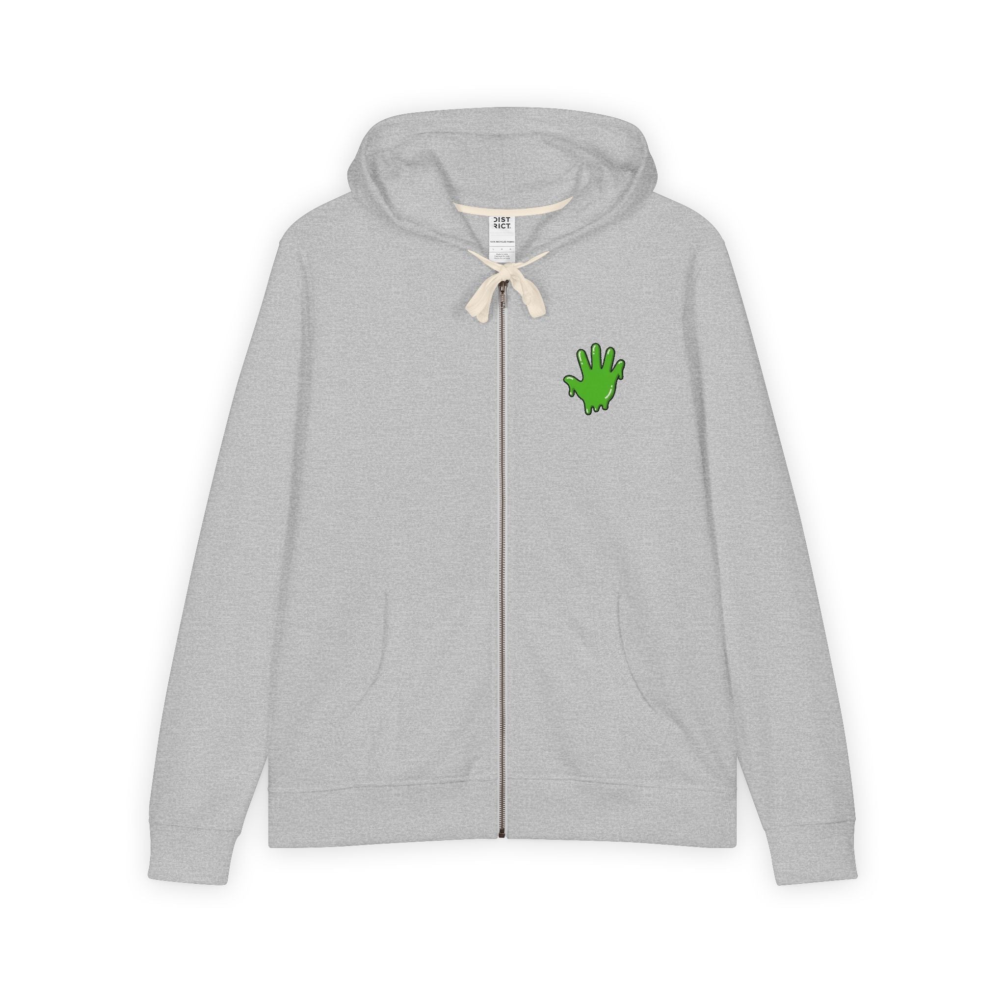 The Slime Shop Full-Zip Hoodie — Black / Green Slime In 5