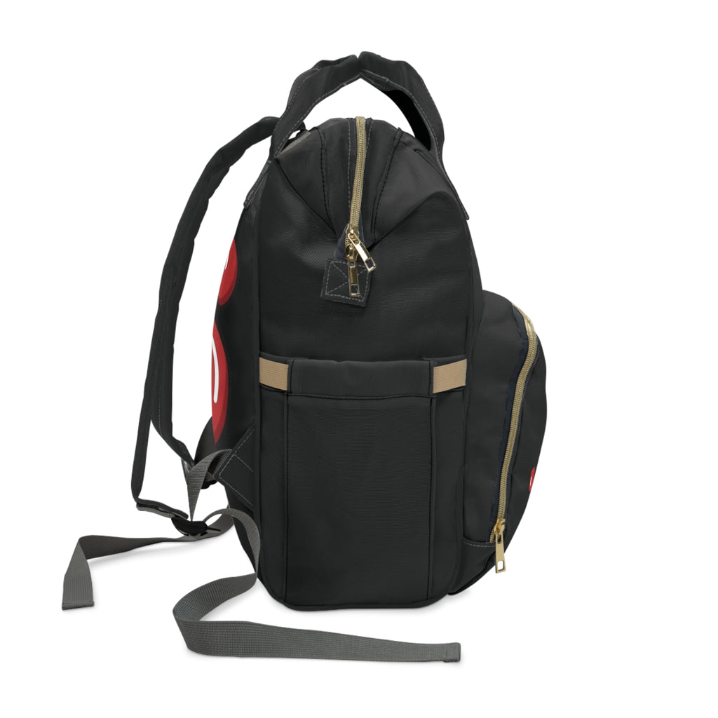 The Slime Shop Diaper Backpack — Black / Red Slime Sircle