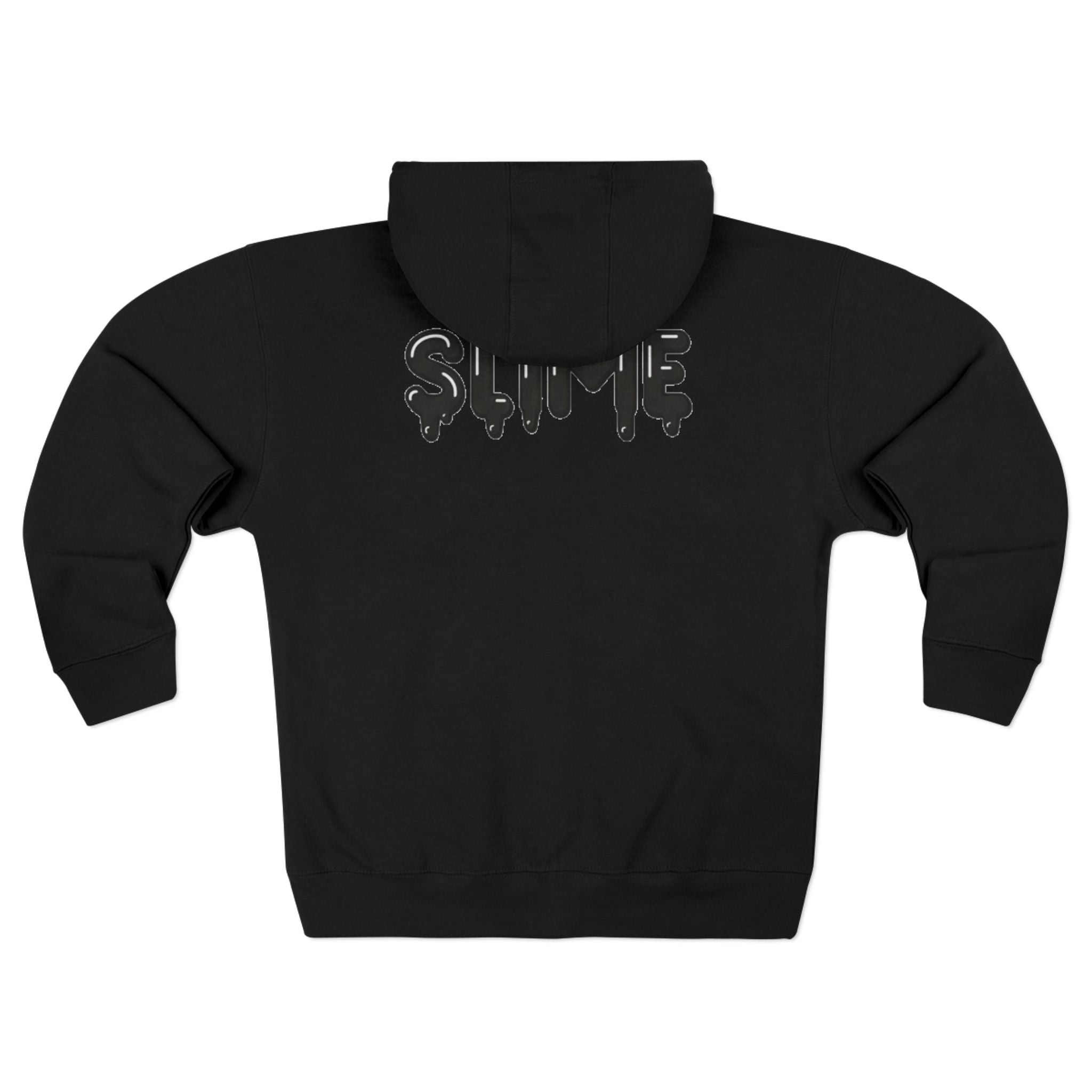 The Slime Shop Zip Hoodie — Heather / Black Slime $