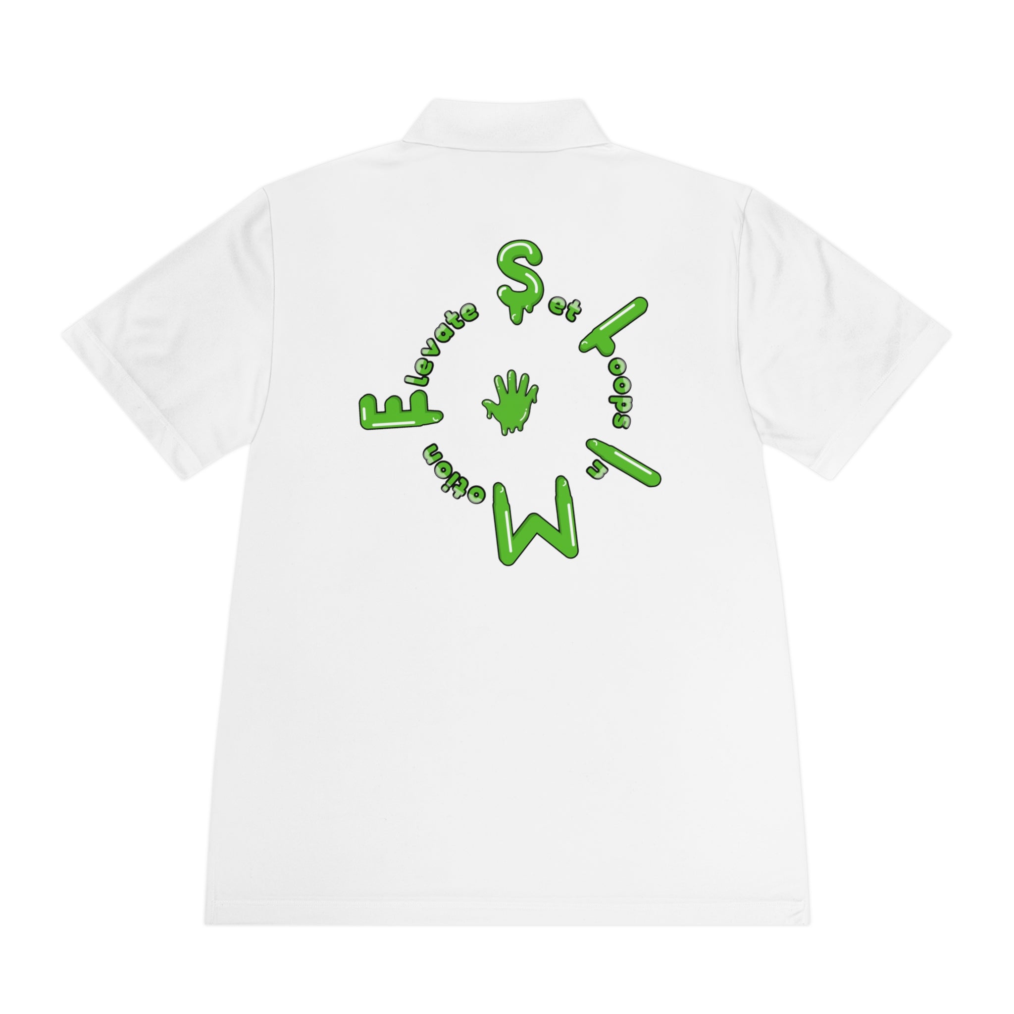 The Slime Shop Sport Polo — Black / Green Slime Sircle