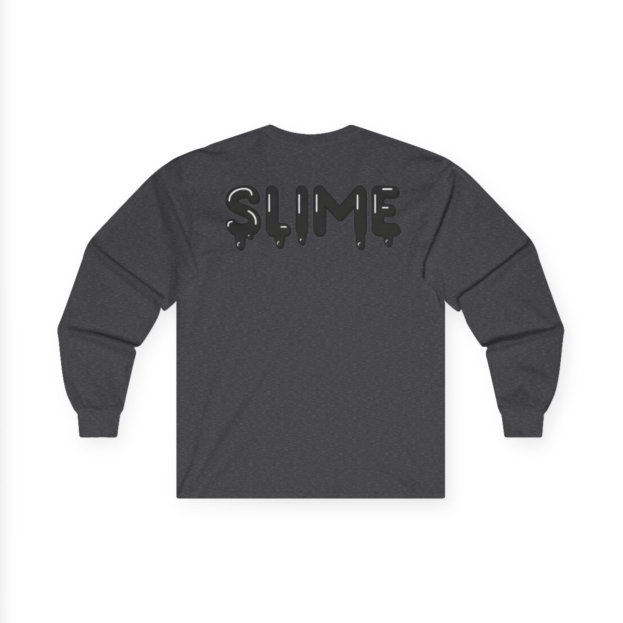 The Slime Shop Ultra Cotton Long-Sleeve — White / Black Slime-$