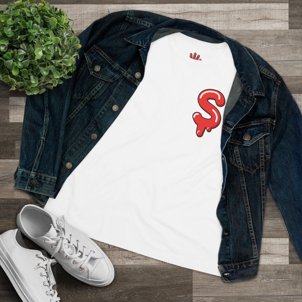 The Slime Shop Women's Tee — White / Red Slime $