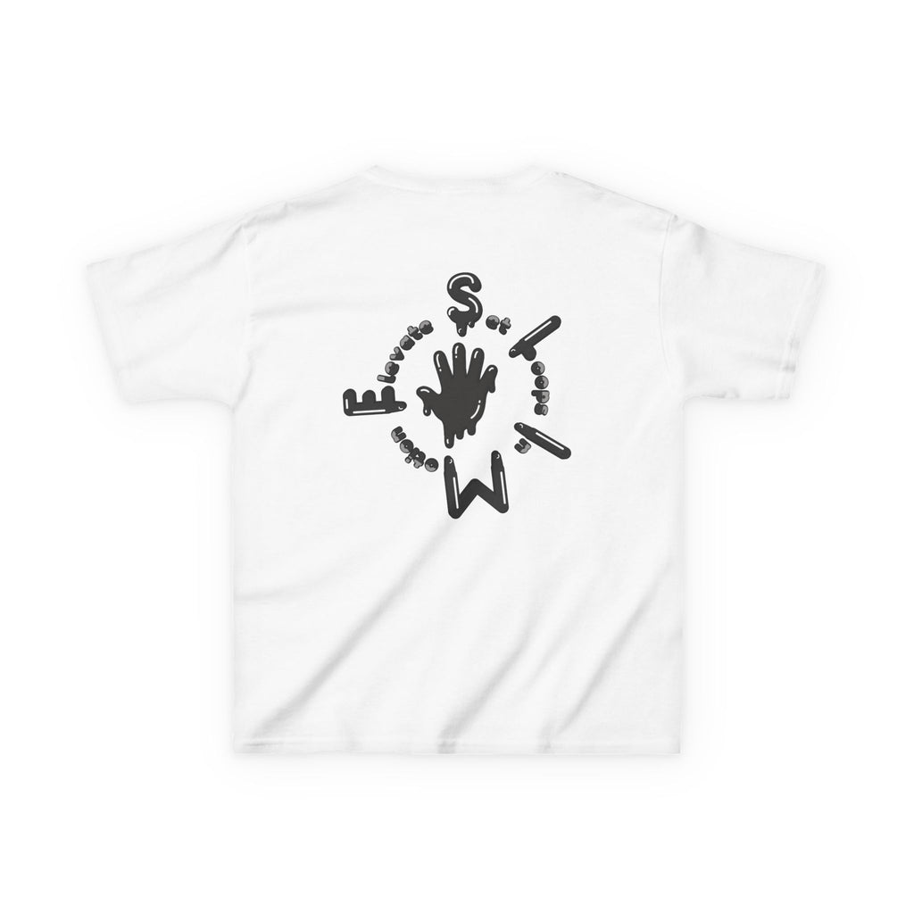 The Slime Shop Kids Tee — Grey / Black Slime Sircle
