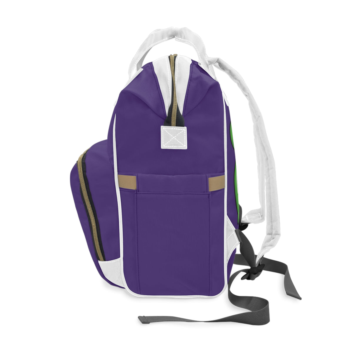 Purple/SG Slime Diaper Bag