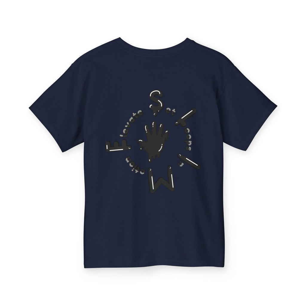 The Slime Shop Youth Tee — Navy / Black Slime Sircle