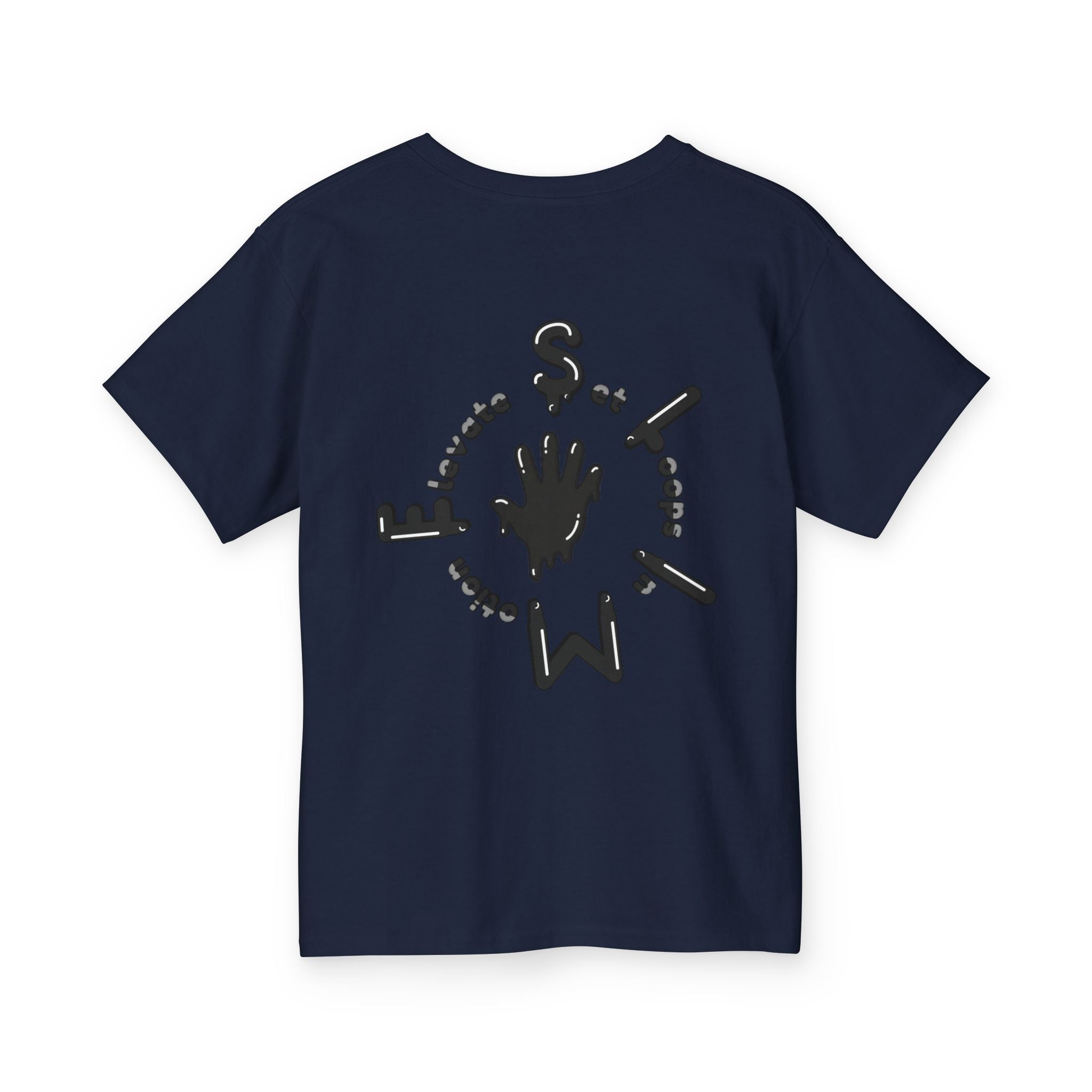 The Slime Shop Youth Tee — Navy / Black Slime Sircle