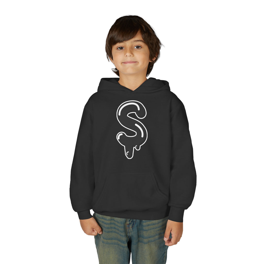 Black Slime Sircle Youth Heavy Blend Hooded Sweatshirt