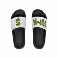 The Slime Shop Slides — Black / Olive Slime $