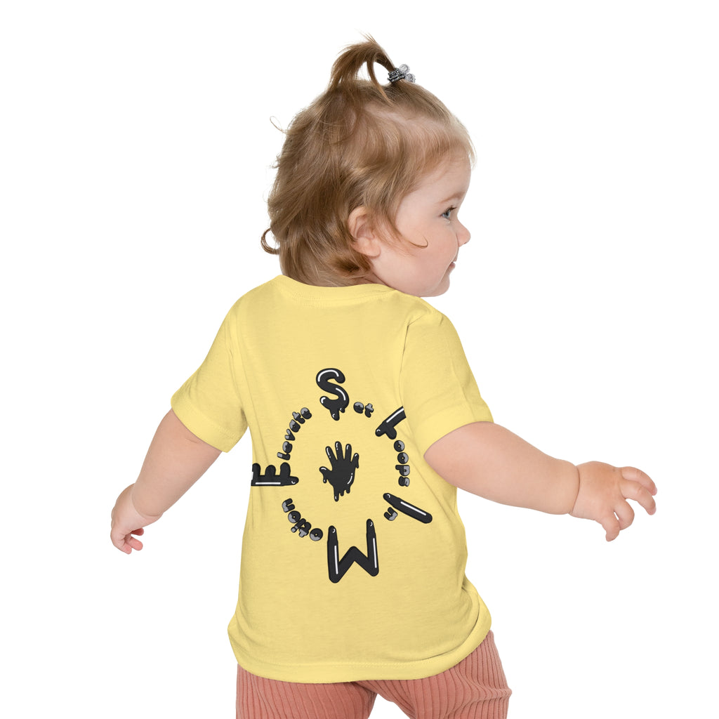 The Slime Shop Baby Tee — Yellow / Black Slime Sircle