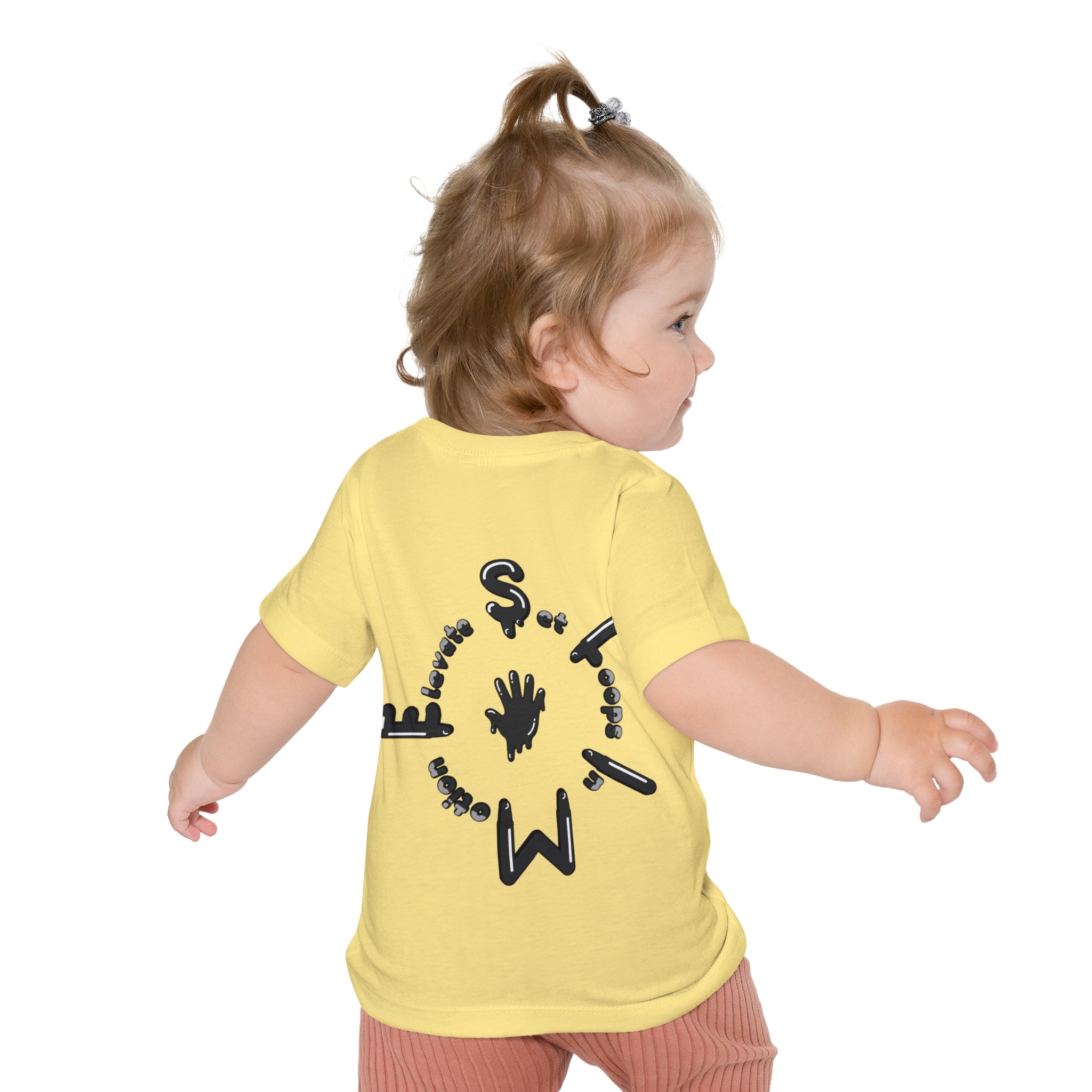 The Slime Shop Baby Tee — Yellow / Black Slime Sircle