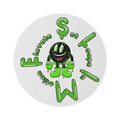 The Slime Shop Round Rug — Slimeman & Ring (Green)
