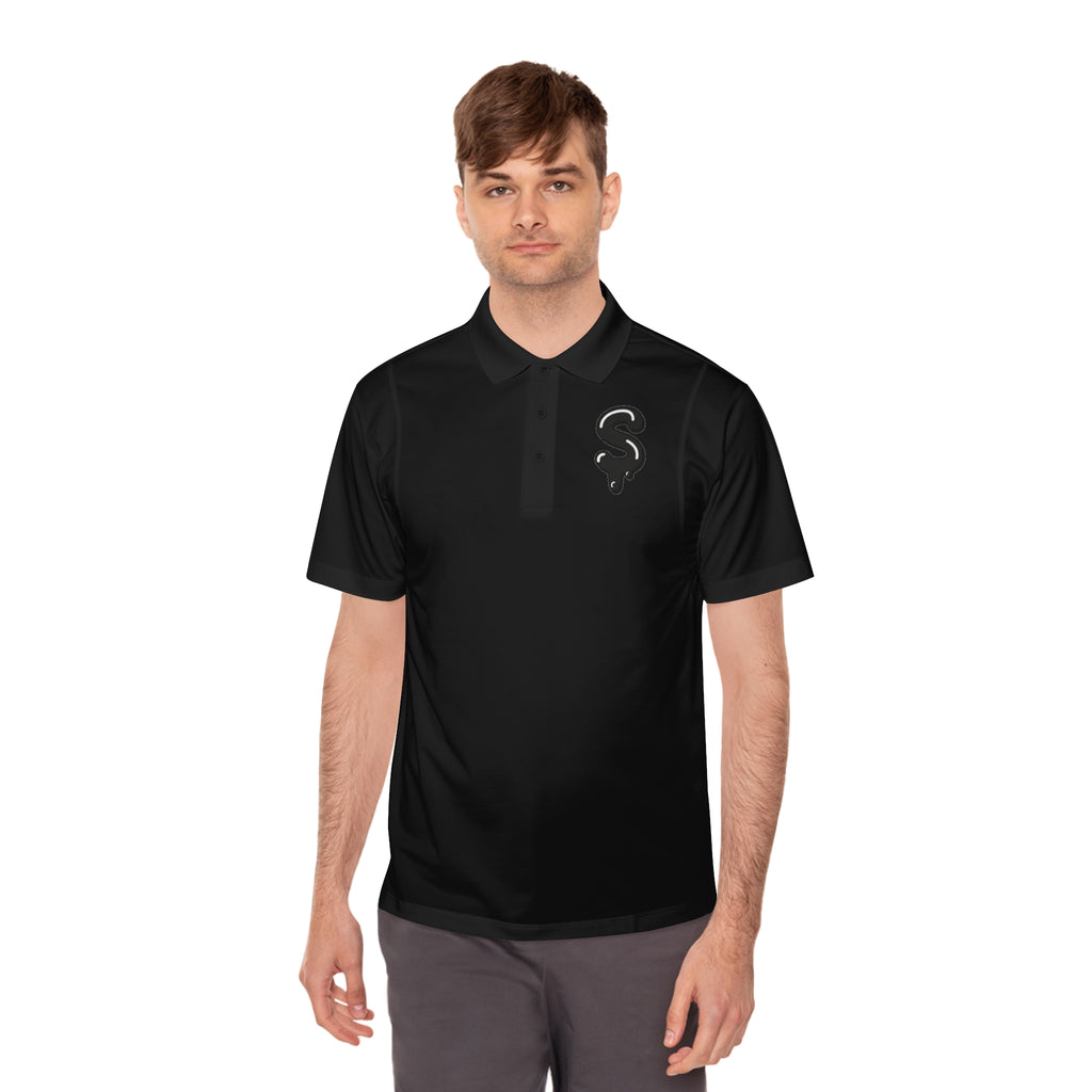 The Slime Shop Sport Polo — Lime Green / Black Slime Sircle