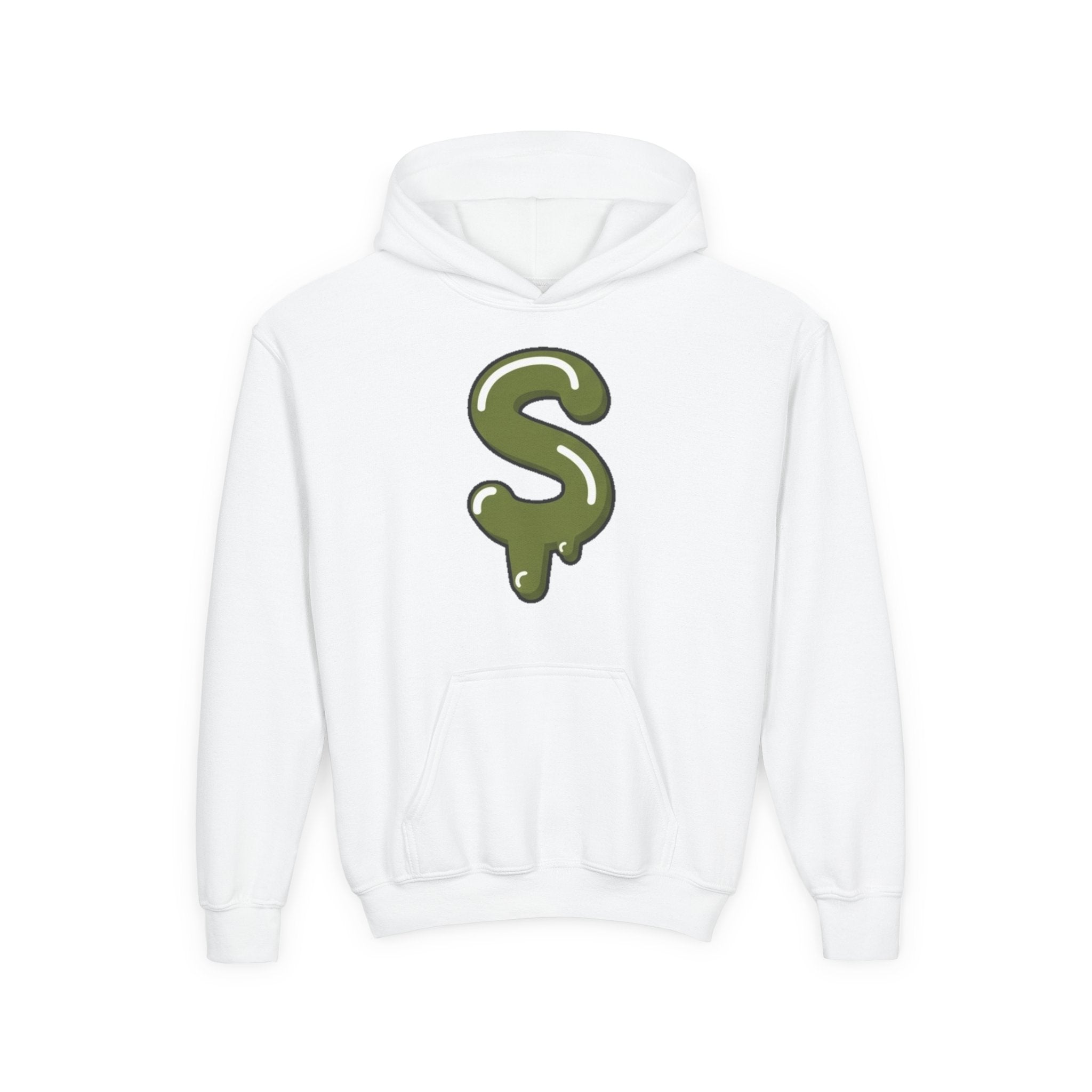 The Slime Shop Youth Hoodie — Red / Army Green Slime $