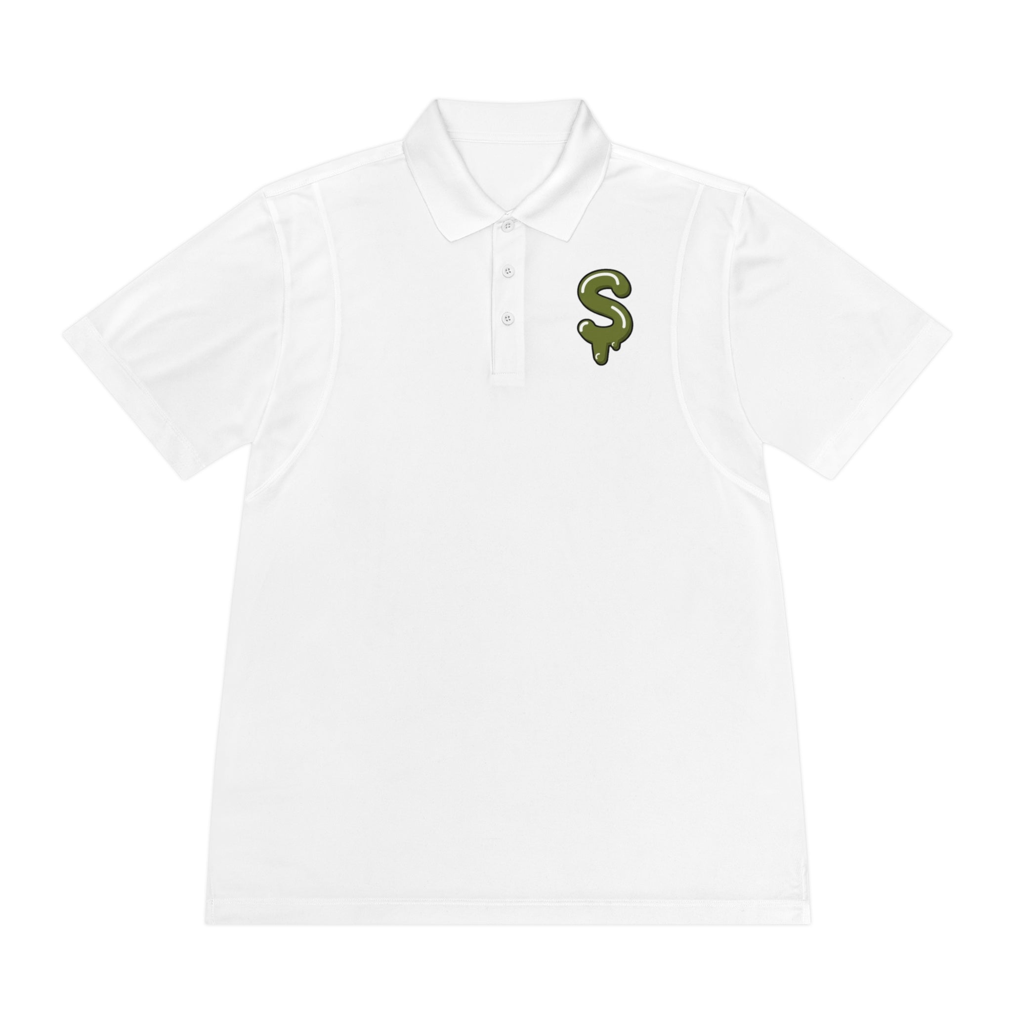 The Slime Shop Sport Polo — Red / Olive Slime Sircle