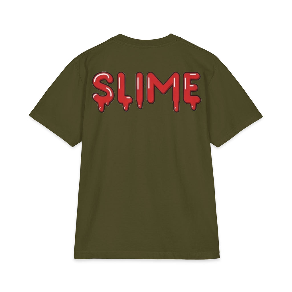 The Slime Shop Max Heavyweight Tee — White / Red Slime-$