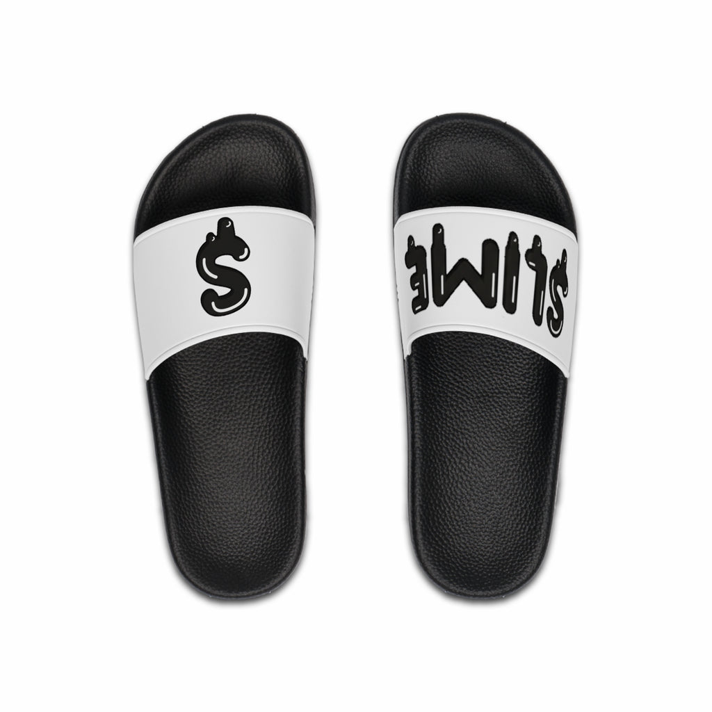 The Slime Shop slides in white with a black dripping slime dollar-sign logo