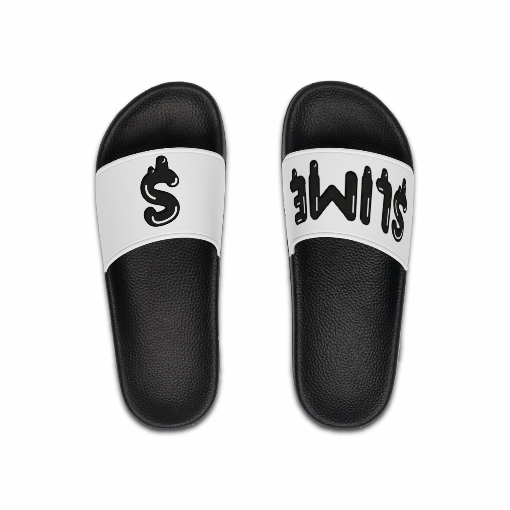 The Slime Shop slides in white with a black dripping slime dollar-sign logo