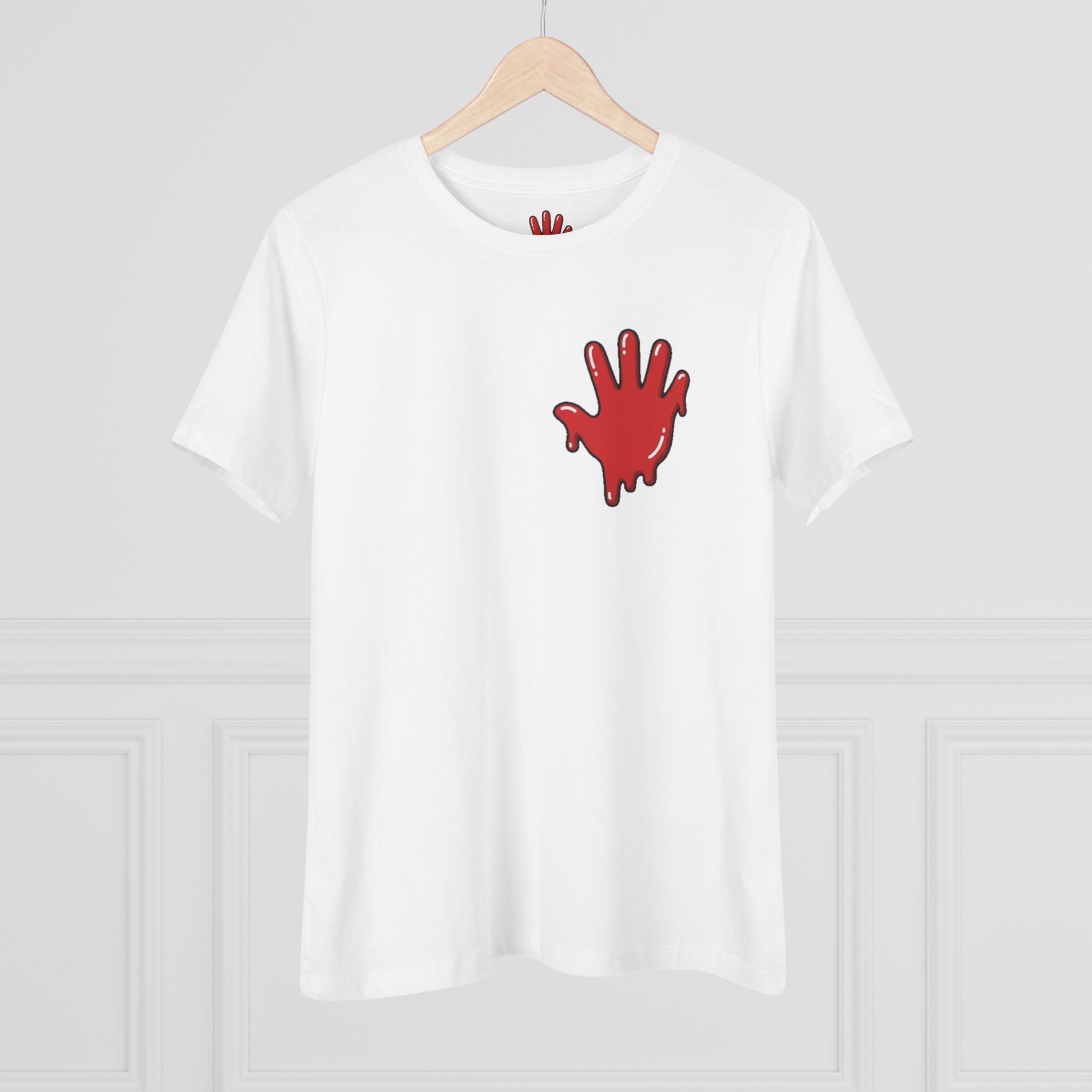 The Slime Shop Women's Tee — White / Red Slime In 5