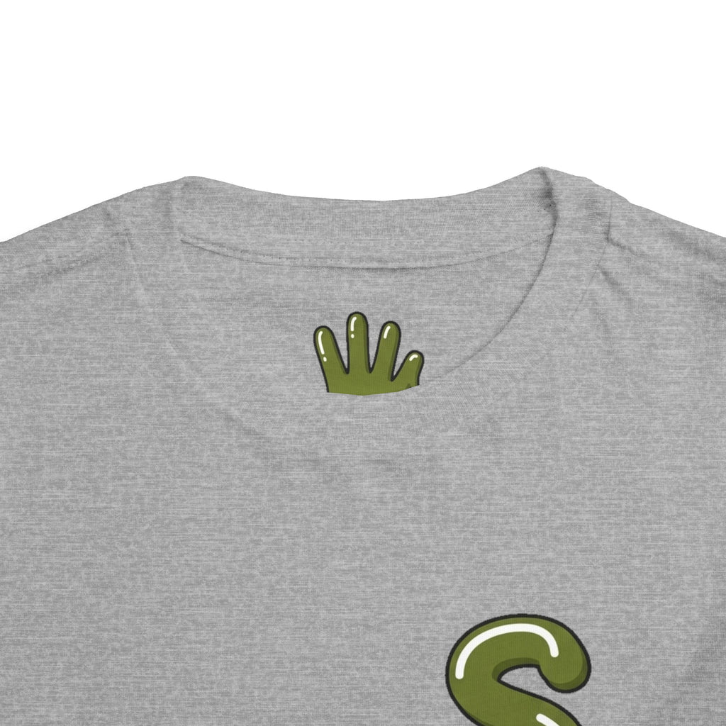 The Slime Shop Toddler Tee — Charcoal / Army Green Slime Sircle