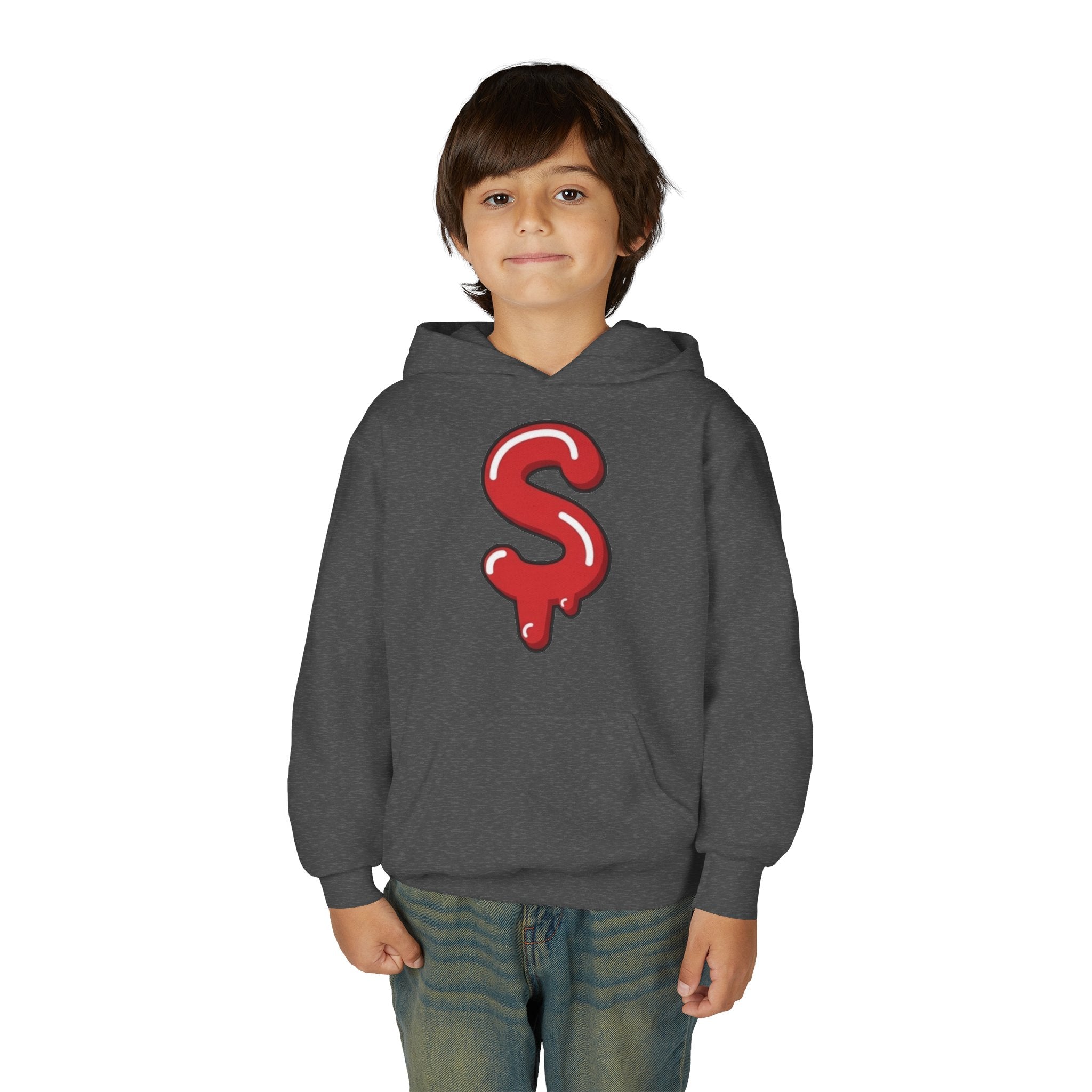 The Slime Shop Youth Hoodie — Green / Red Slime $