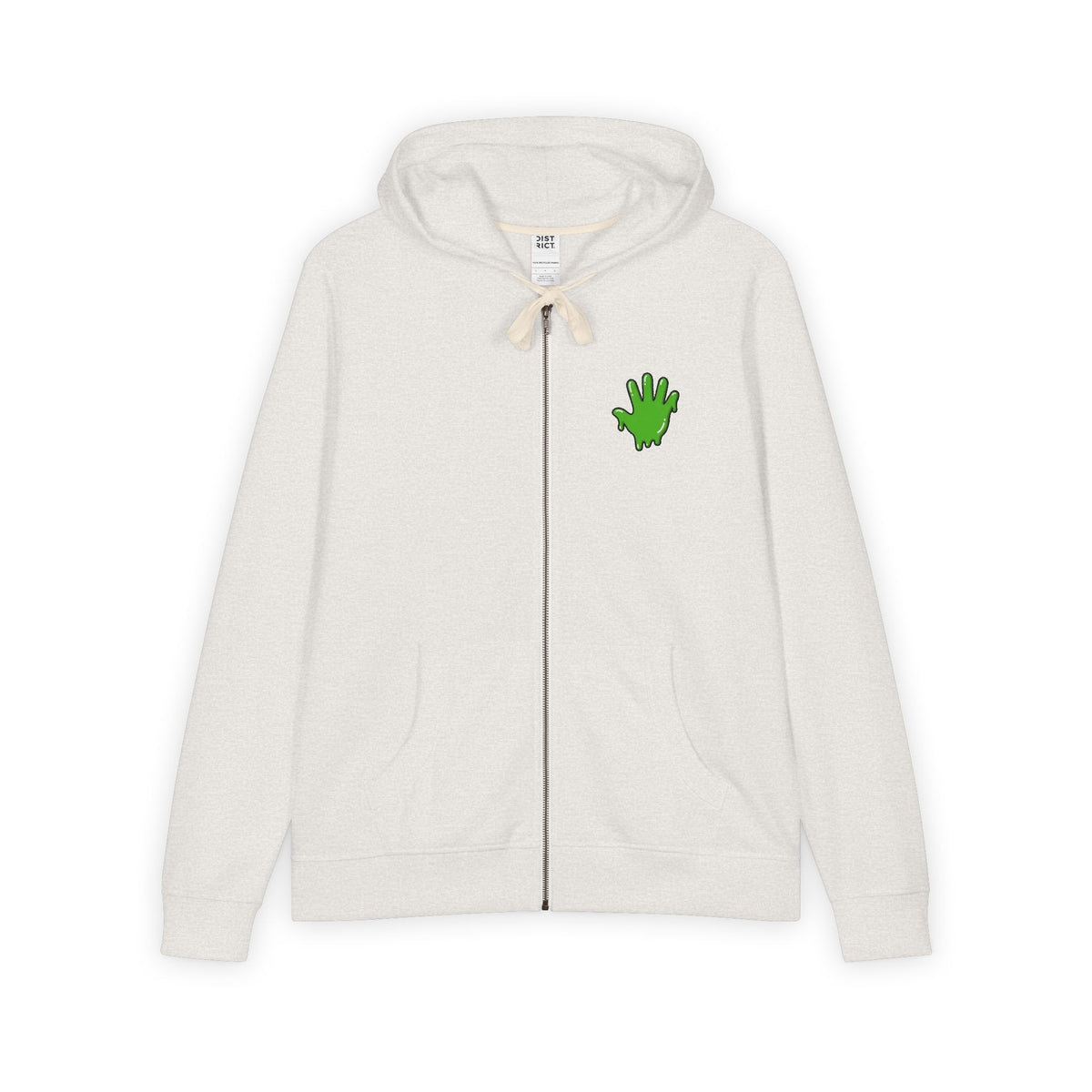 The Slime Shop Full-Zip Hoodie — Black / Green Slime In 5