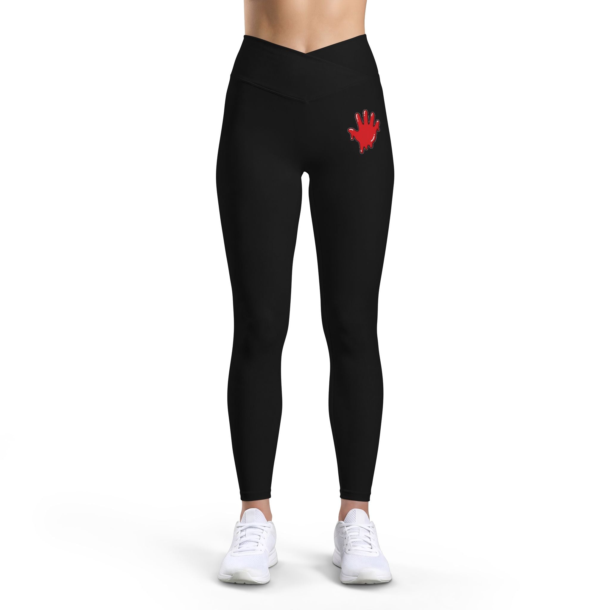 The Slime Shop Women's Luxe Leggings — Black / Red Slime In 5