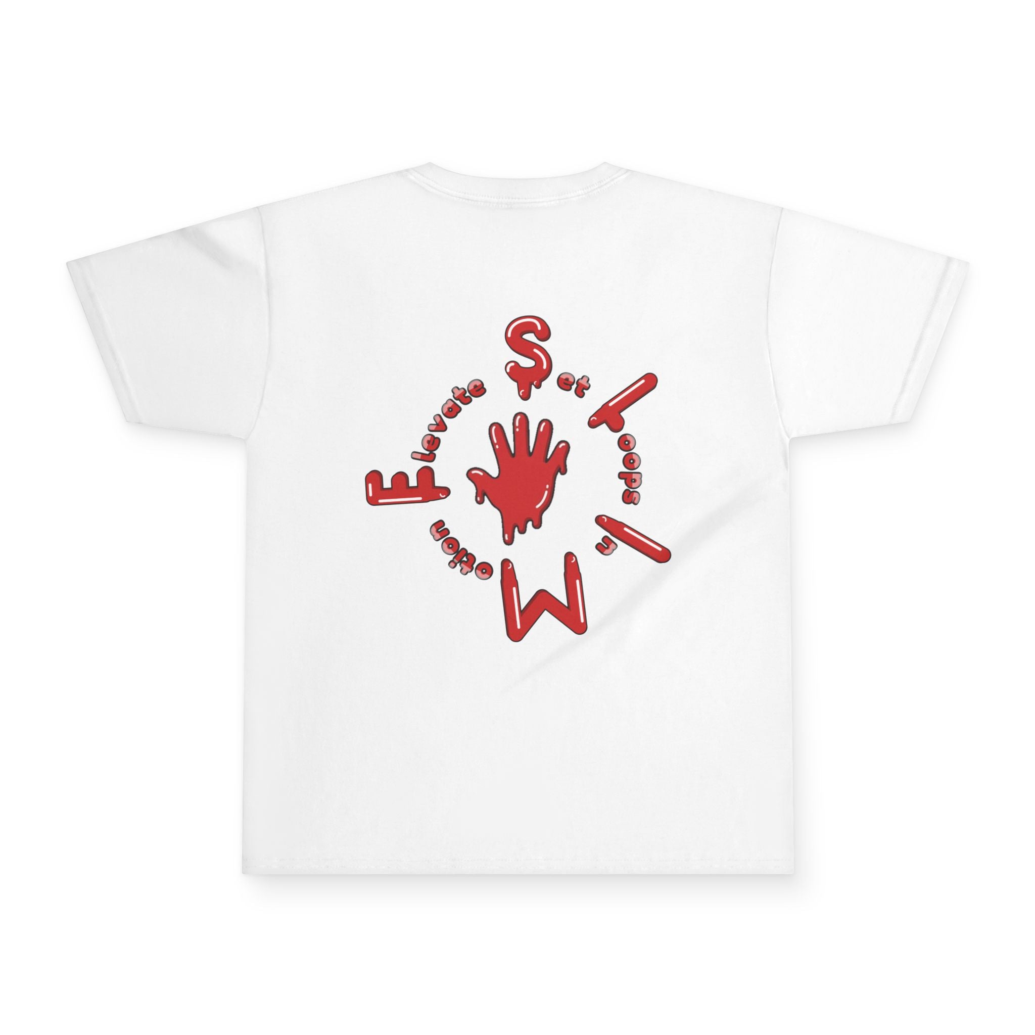 The Slime Shop Youth Tee — Navy / Red Slime Sircle