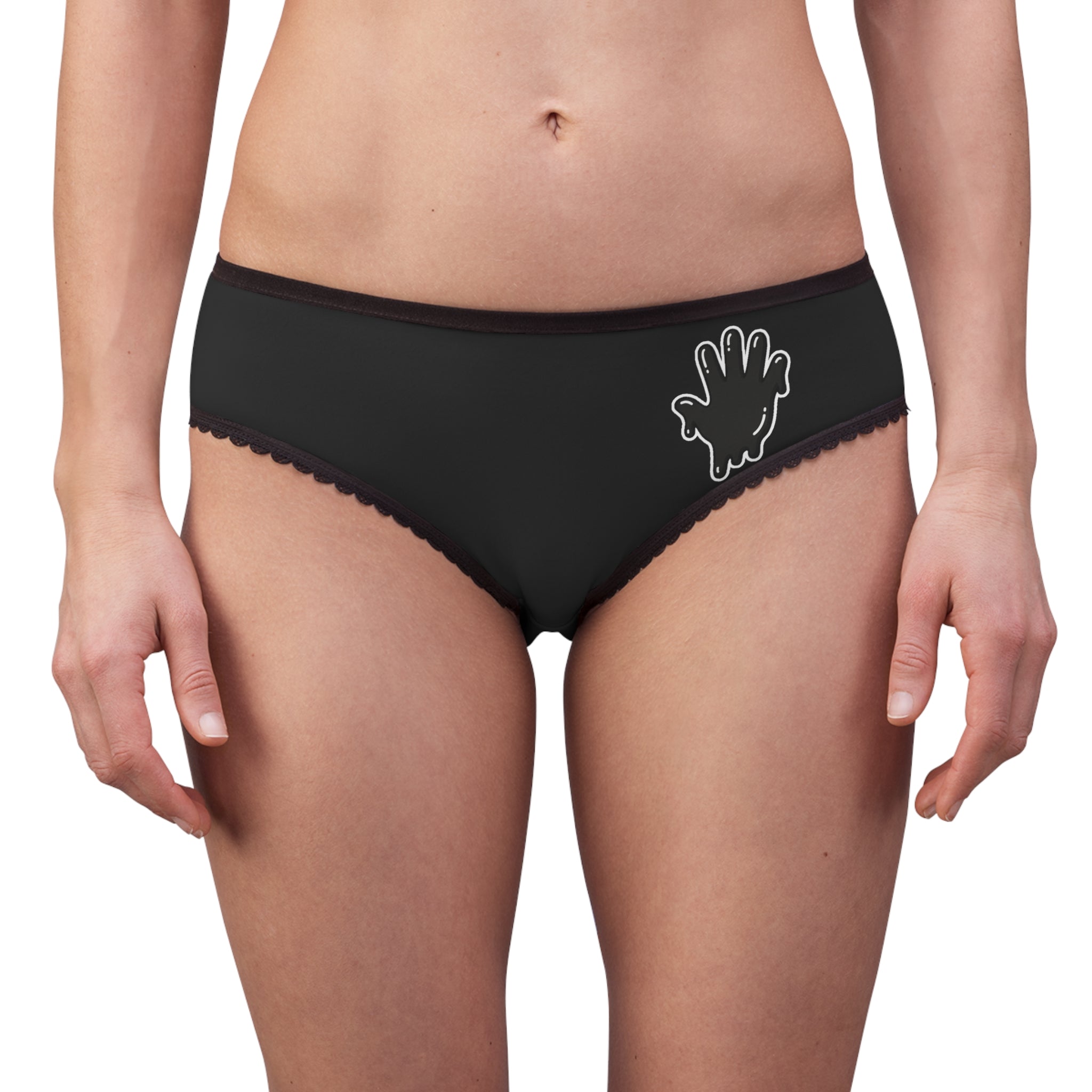 Women's Black Slime In 5 Briefs