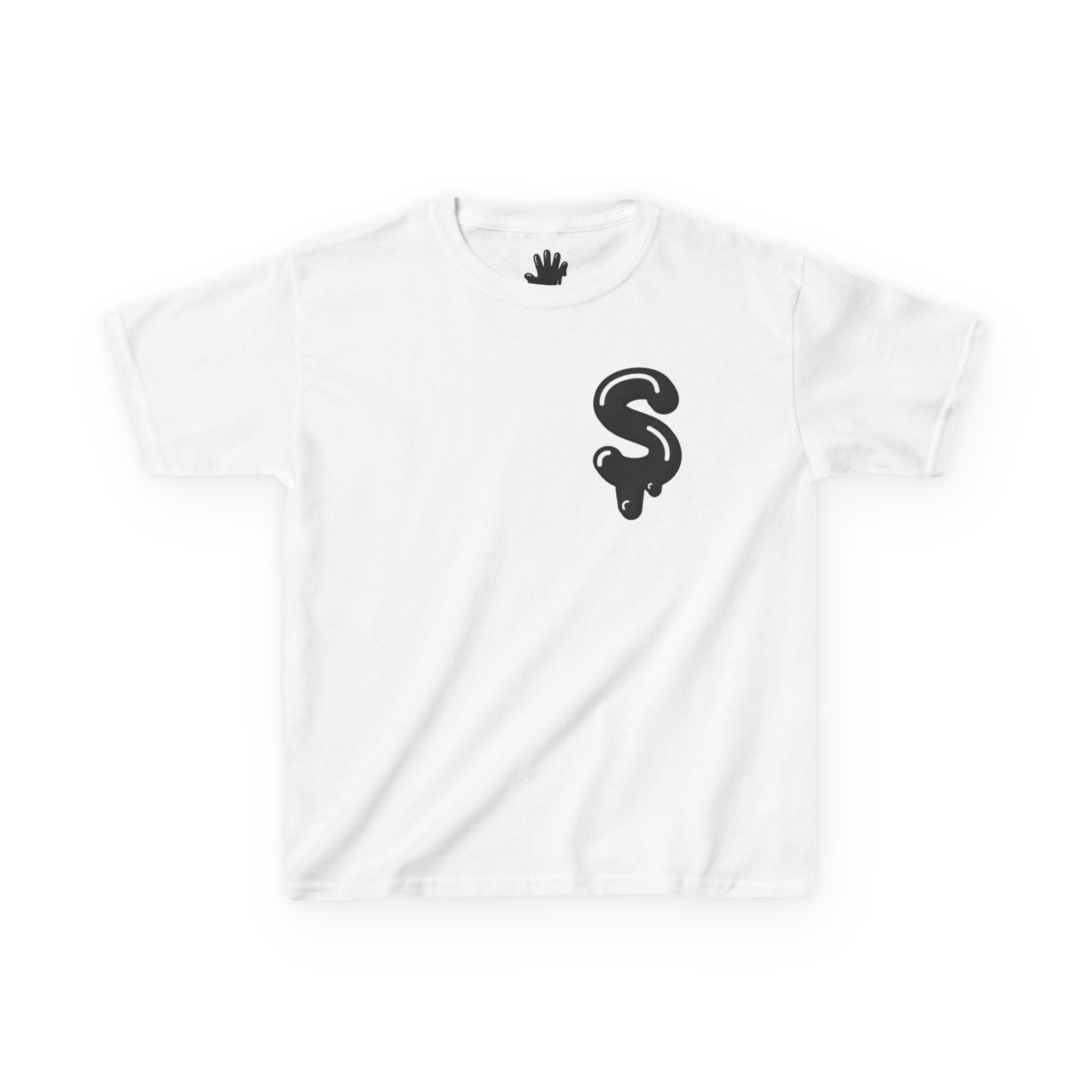 The Slime Shop Kids Tee — Grey / Black Slime Sircle