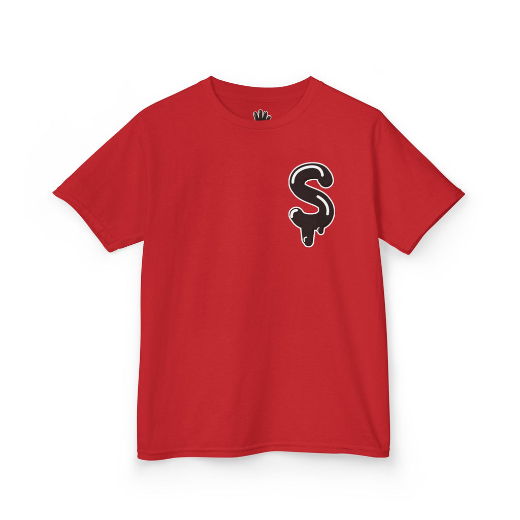 Kids Black/Slime Heavy Cotton™ Tee