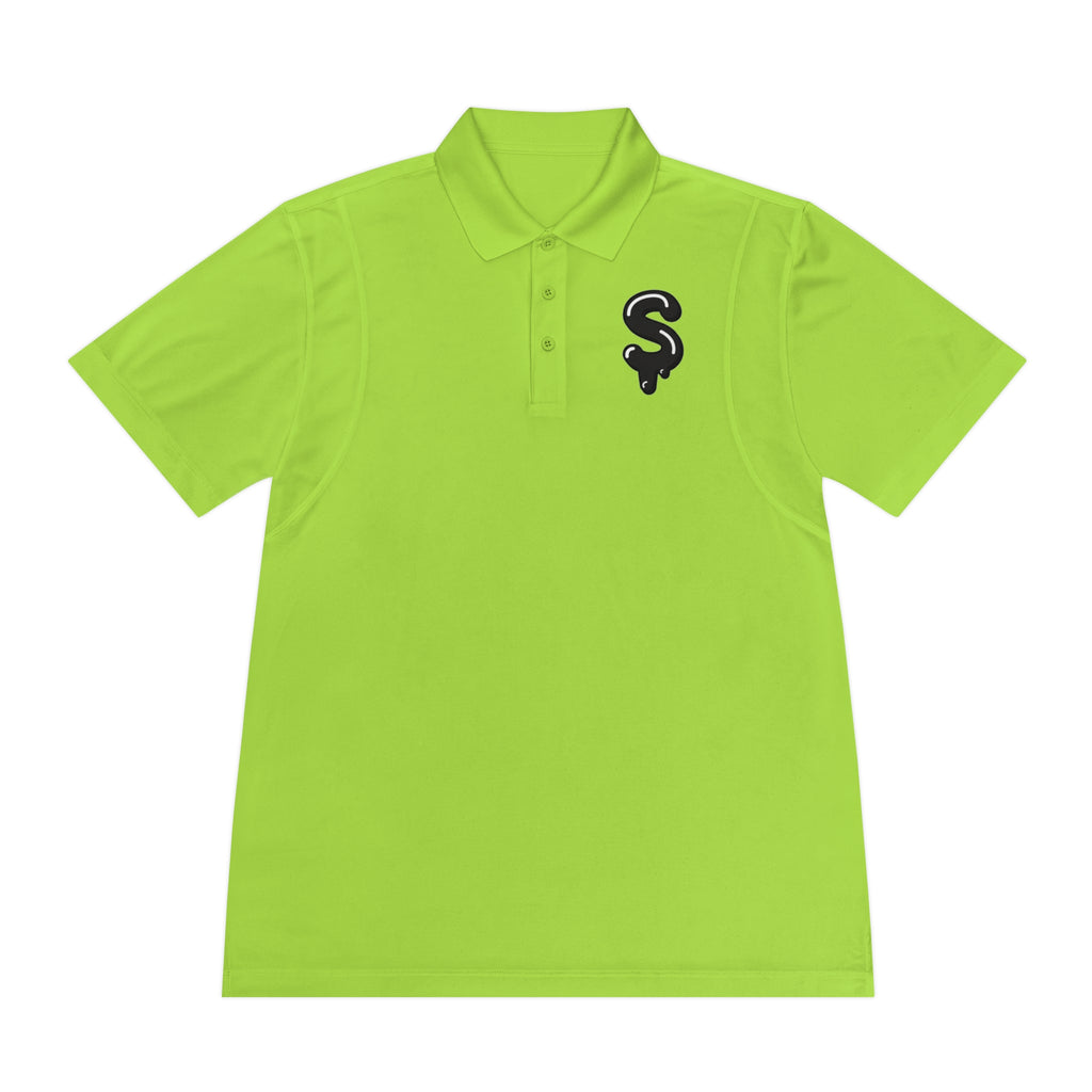 The Slime Shop Sport Polo — Lime Green / Black Slime Sircle
