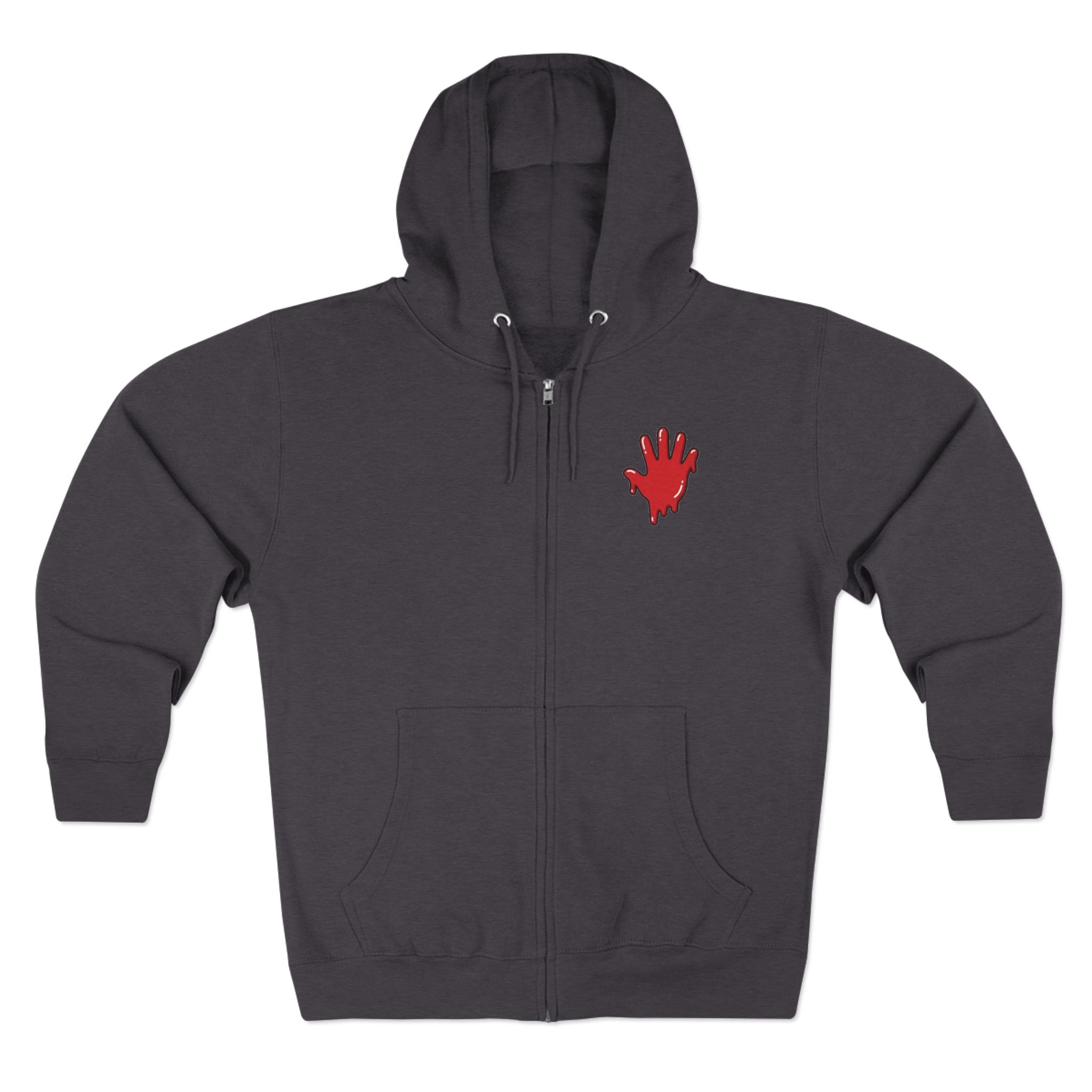 The Slime Shop Zip Hoodie — Heather / Red Slime In 5