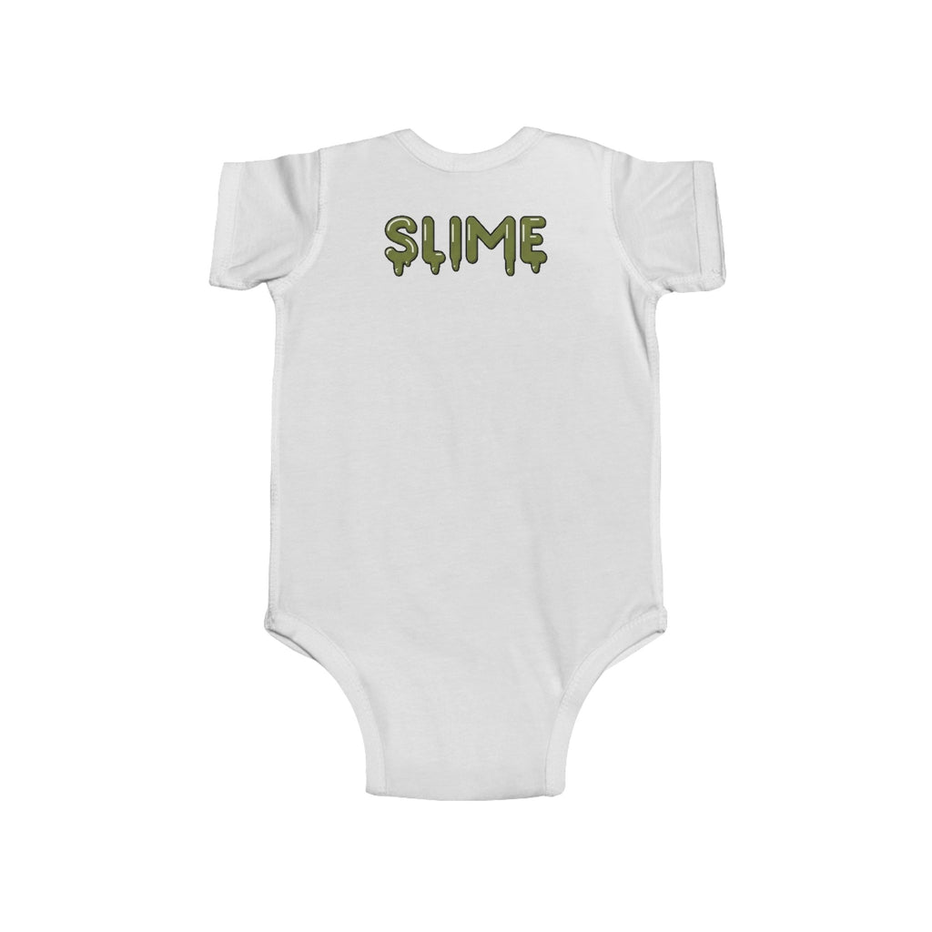 The Slime Shop Infant Fine Jersey Bodysuit — Red / Green Slime In 5