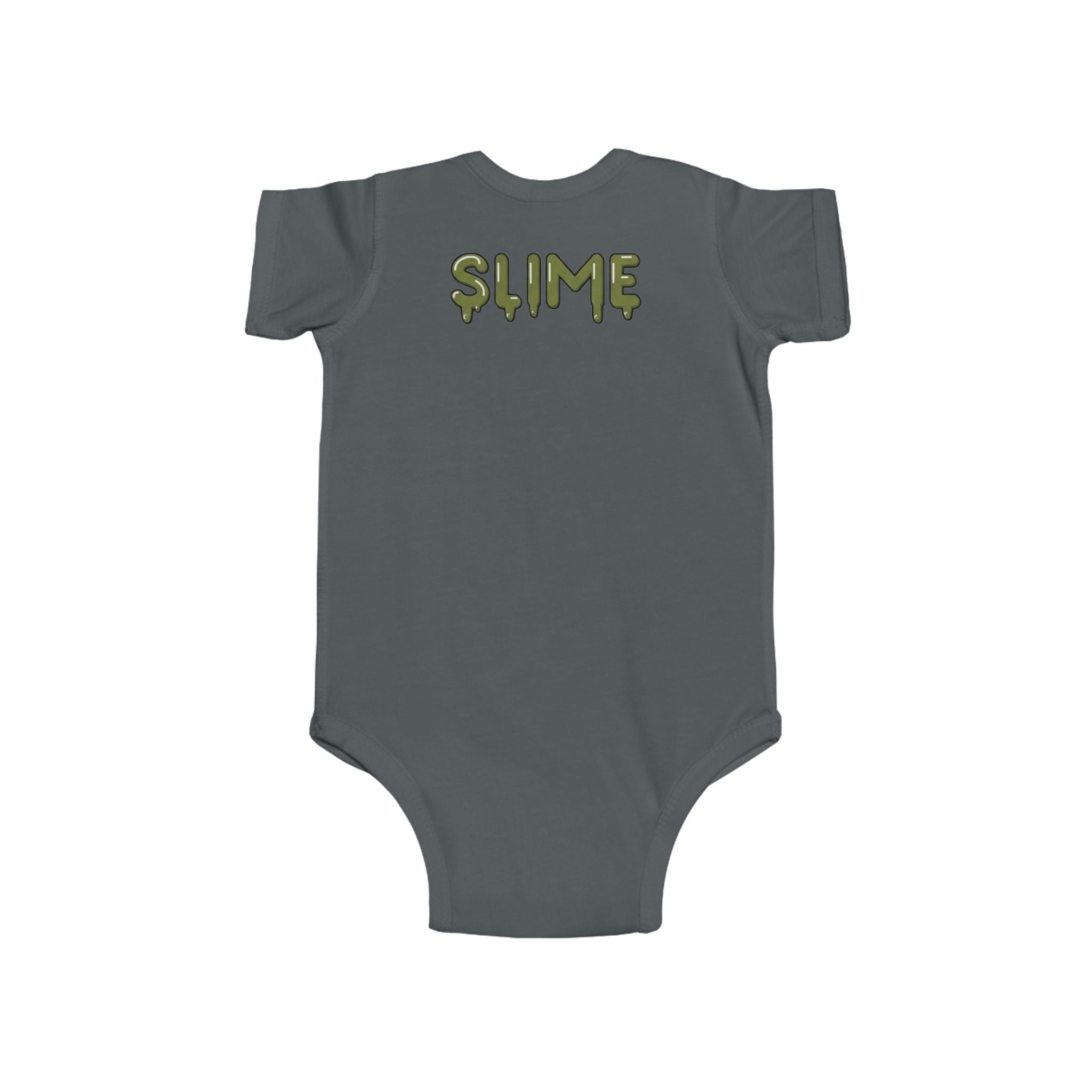 The Slime Shop Infant Fine Jersey Bodysuit — Red / Green Slime In 5