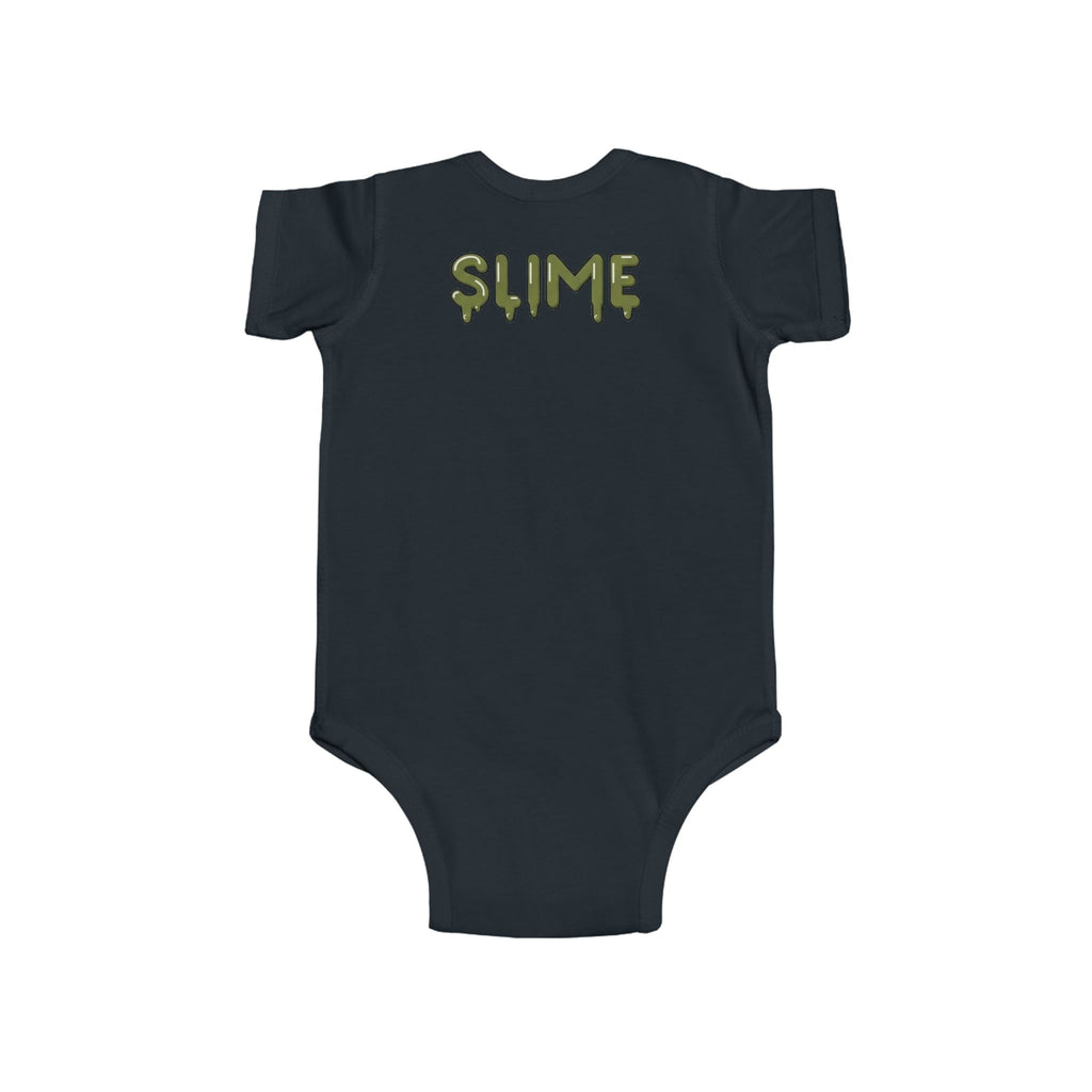 The Slime Shop Infant Fine Jersey Bodysuit — Red / Green Slime In 5