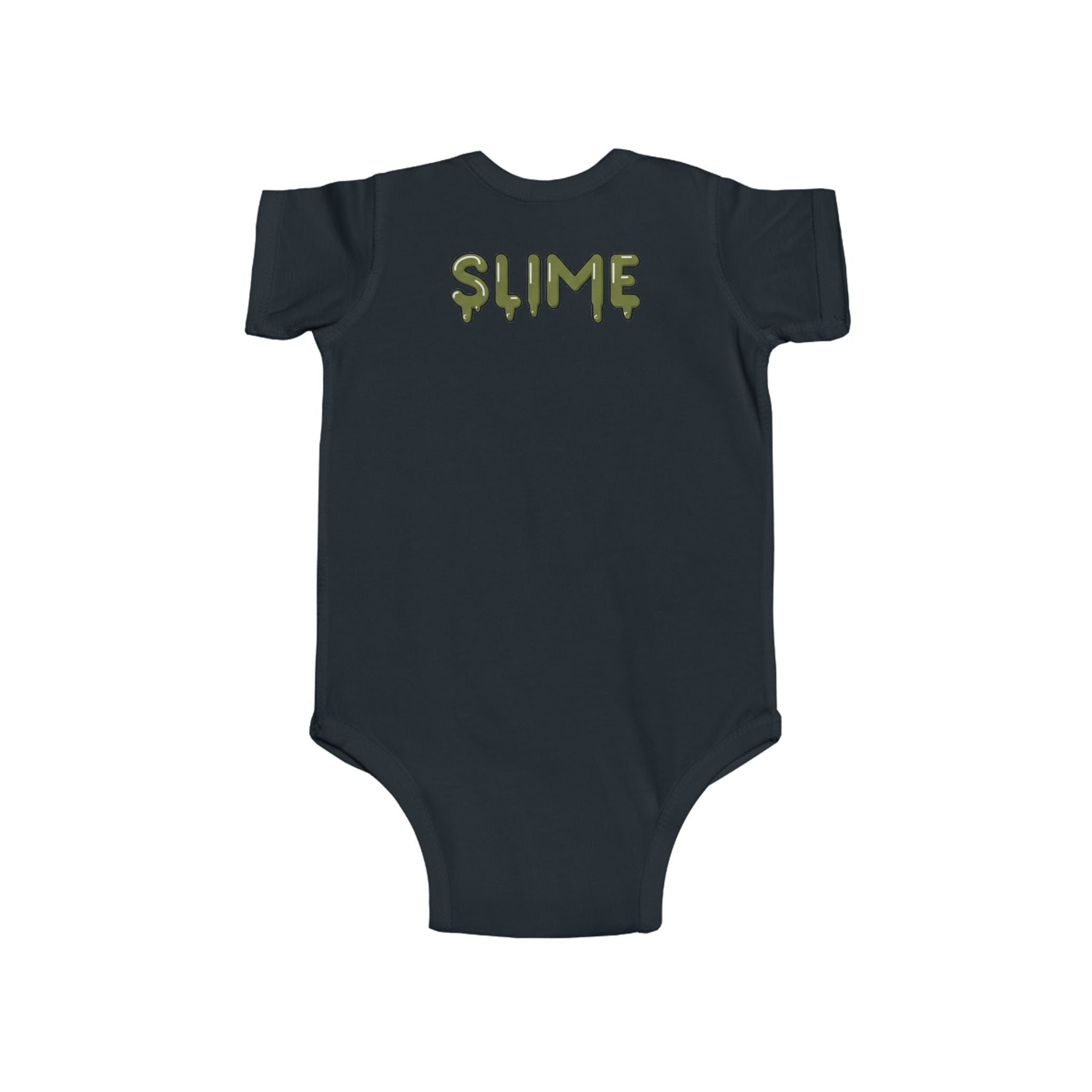 The Slime Shop Infant Fine Jersey Bodysuit — Red / Green Slime In 5