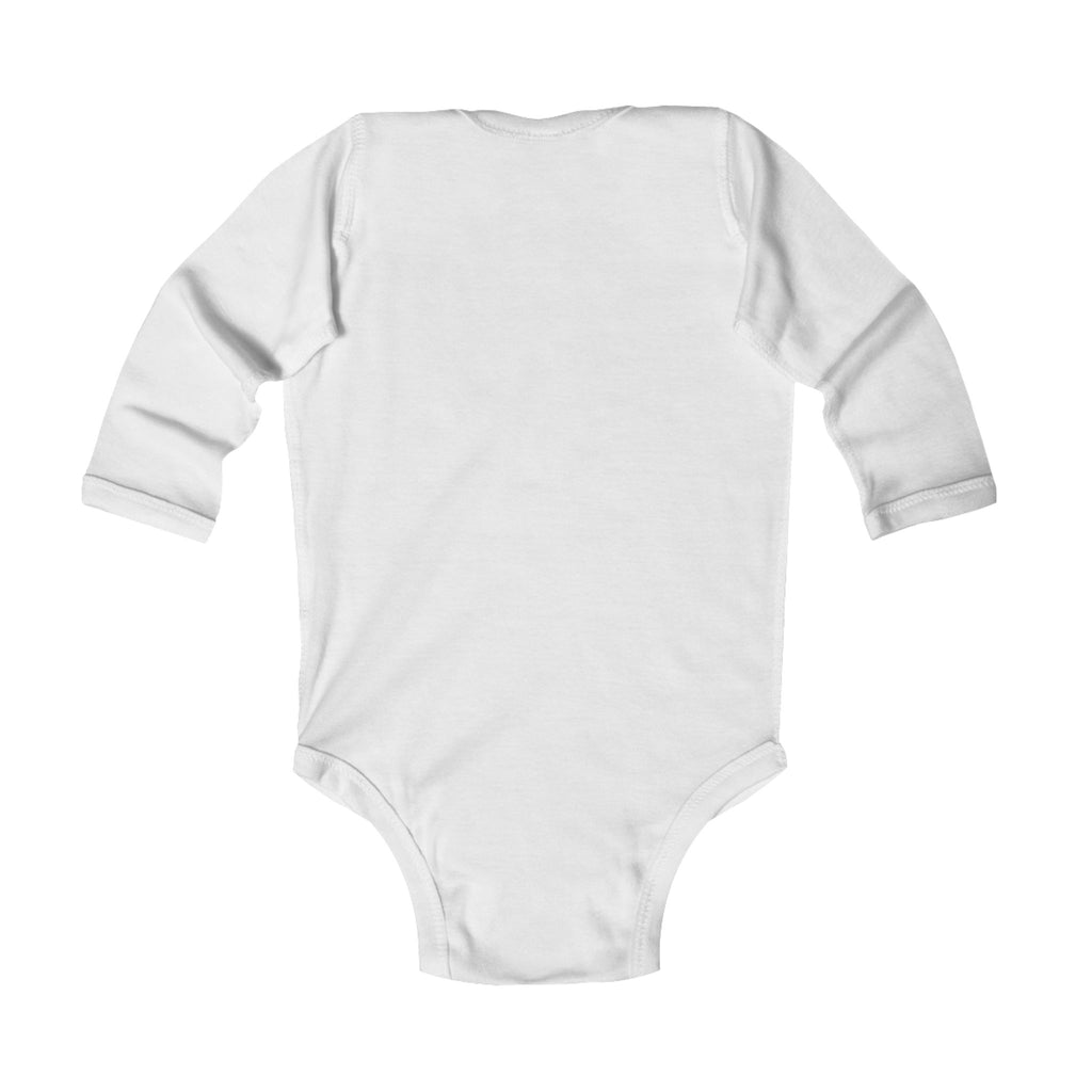The Slime Shop Infant Long-Sleeve Bodysuit — Navy / Red Slime In 5