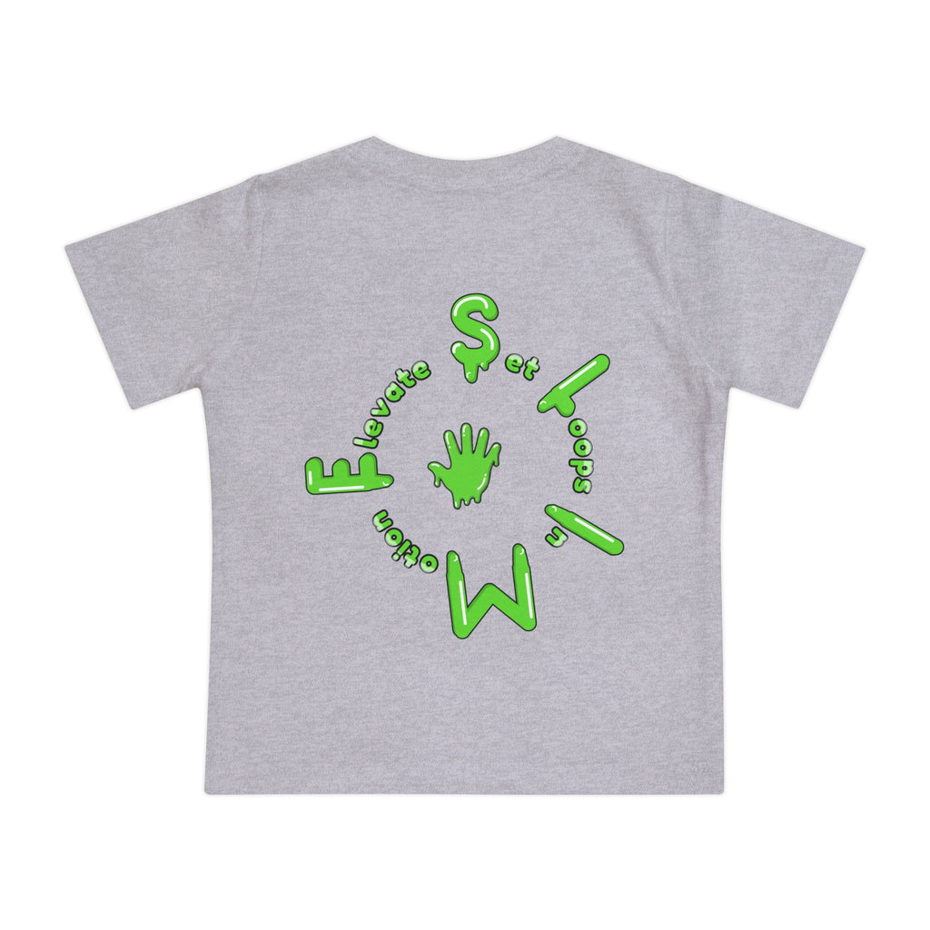 The Slime Shop Baby Tee — Royal Blue / Green Slime Sircle