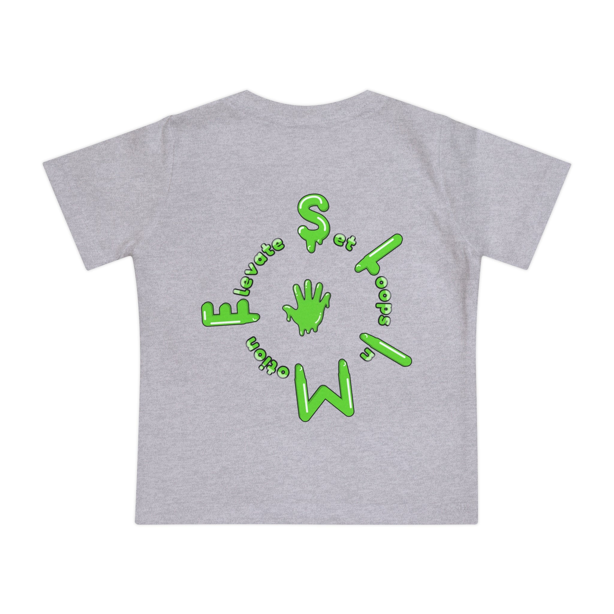 The Slime Shop Baby Tee — Royal Blue / Green Slime Sircle