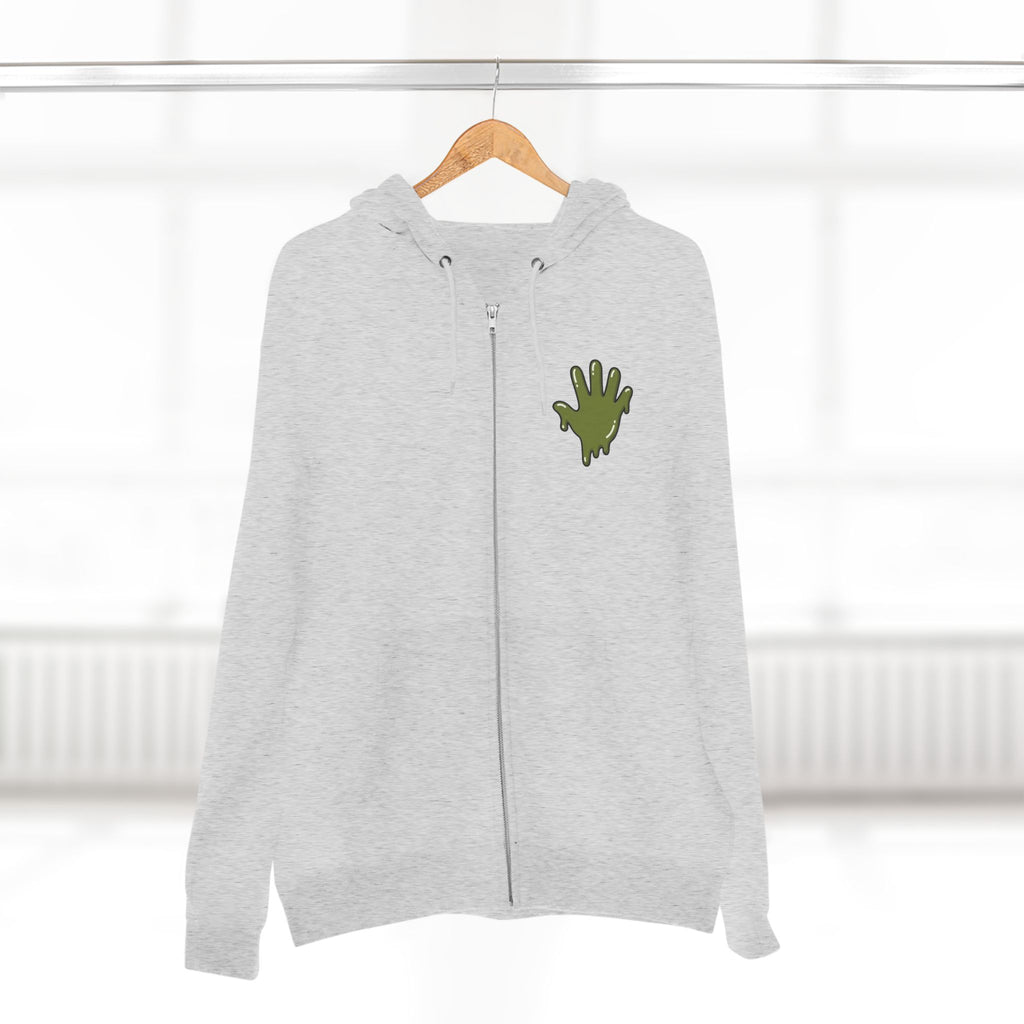 The Slime Shop Zip Hoodie — Heather / Olive Slime In 5