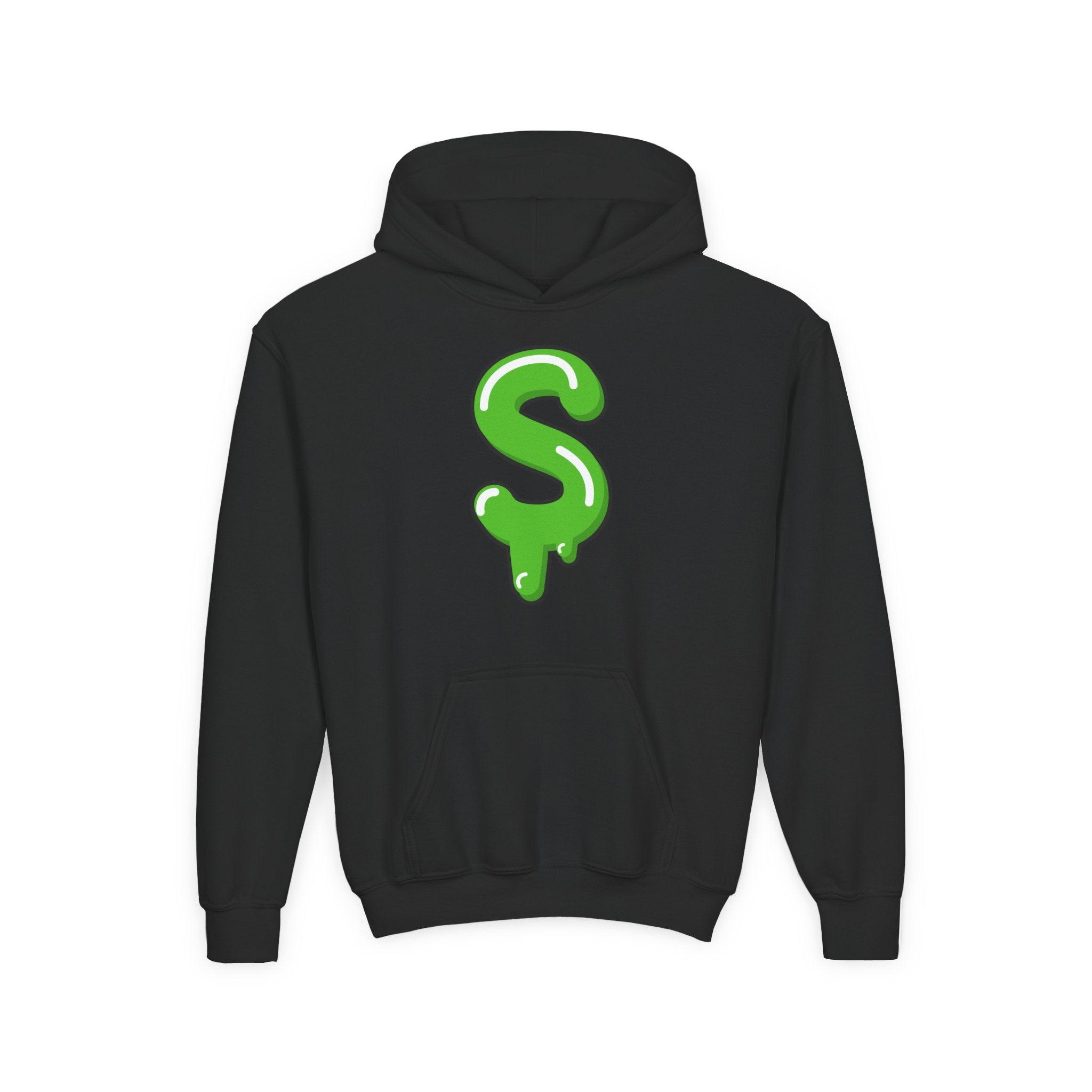 The Slime Shop Youth Hoodie — Carolina Blue / Green Slime $