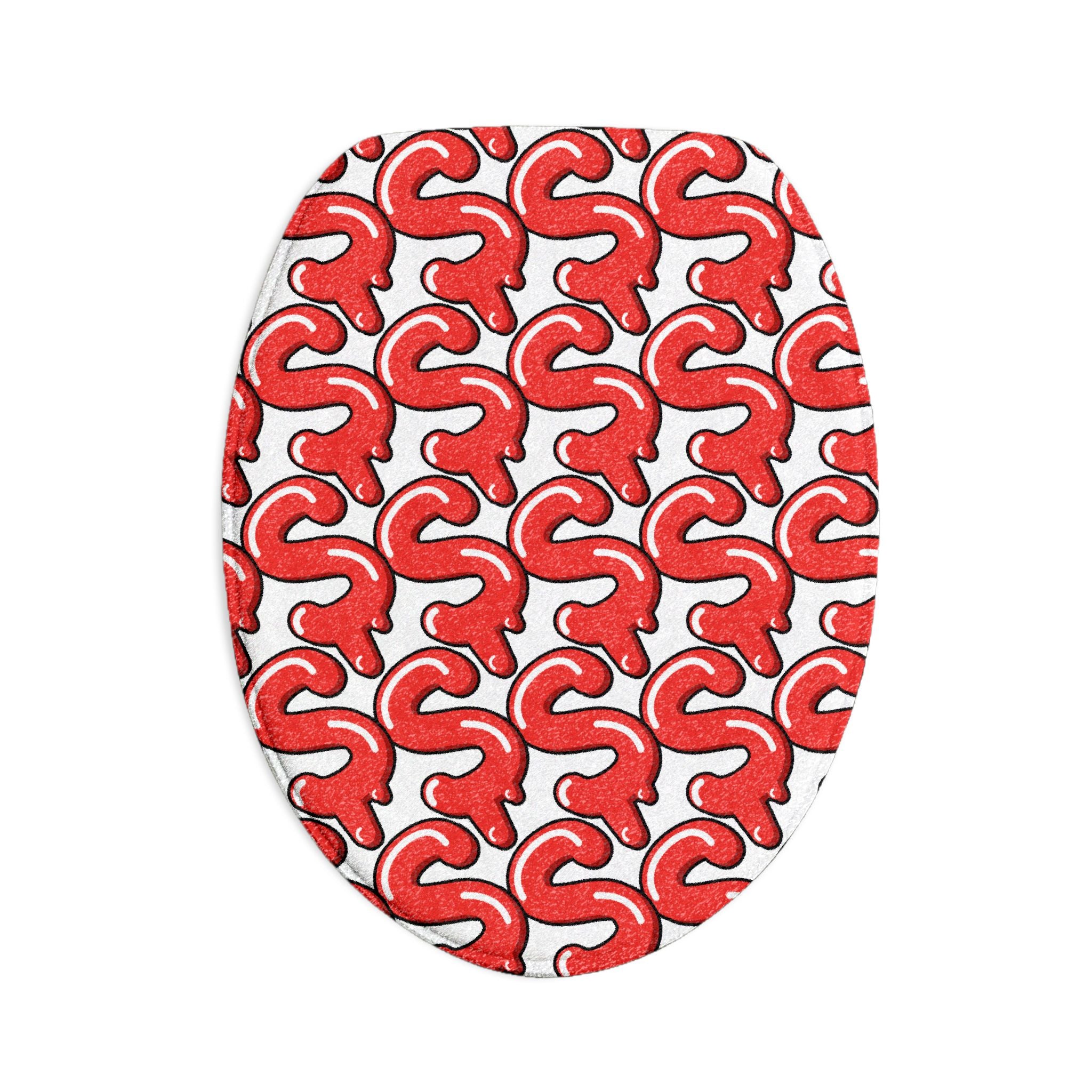 The Slime Shop Bath Mat — Black / Red Slime $ (AOP)